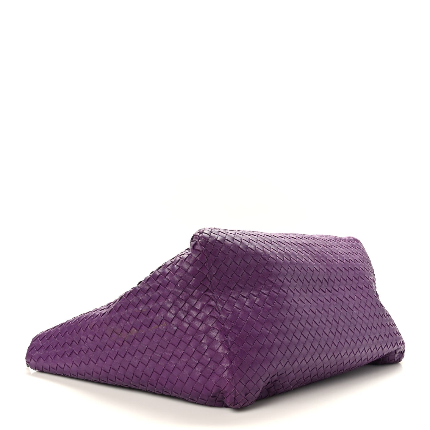 Nappa Intrecciato Large Cesta Tote Eggplant