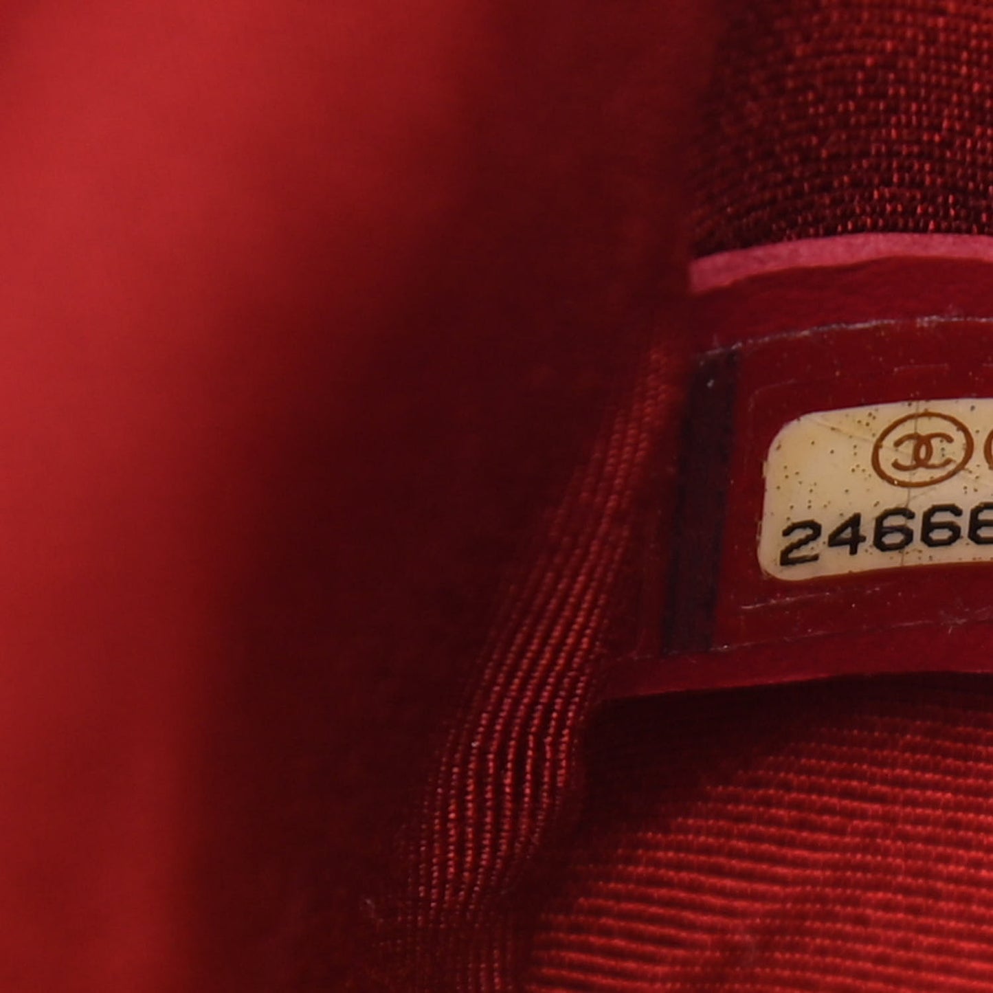 Aged Calfskin Chevron Quilted Medium Jacket Boy Flap Red