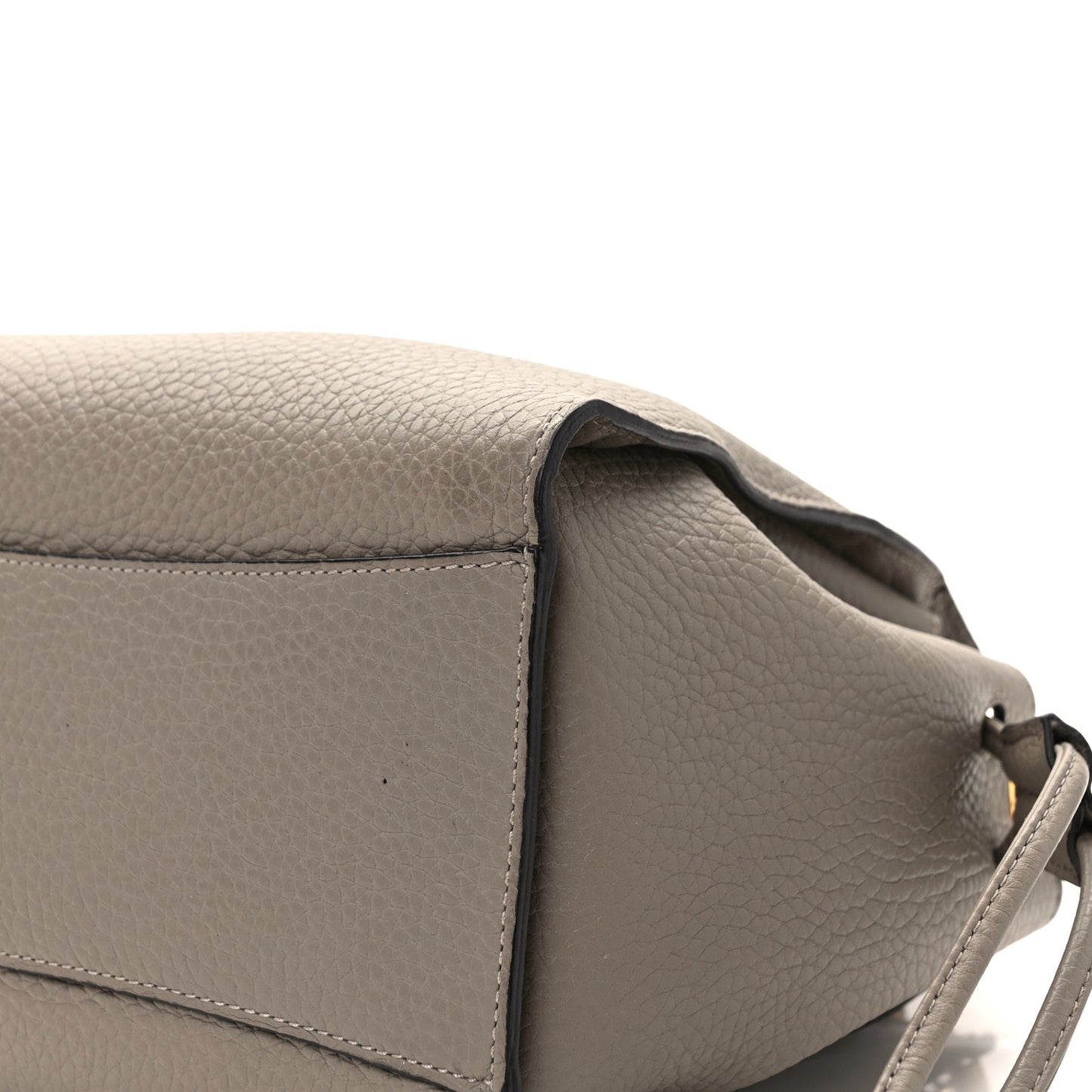 Heavy Grain Small Iris Tote Powder Grey Dark Clay