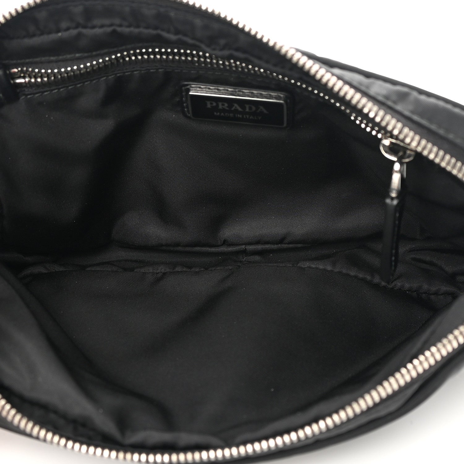 Prada Tessuto Re-Nylon Logo Print Belt Bag Black 5 of 12
