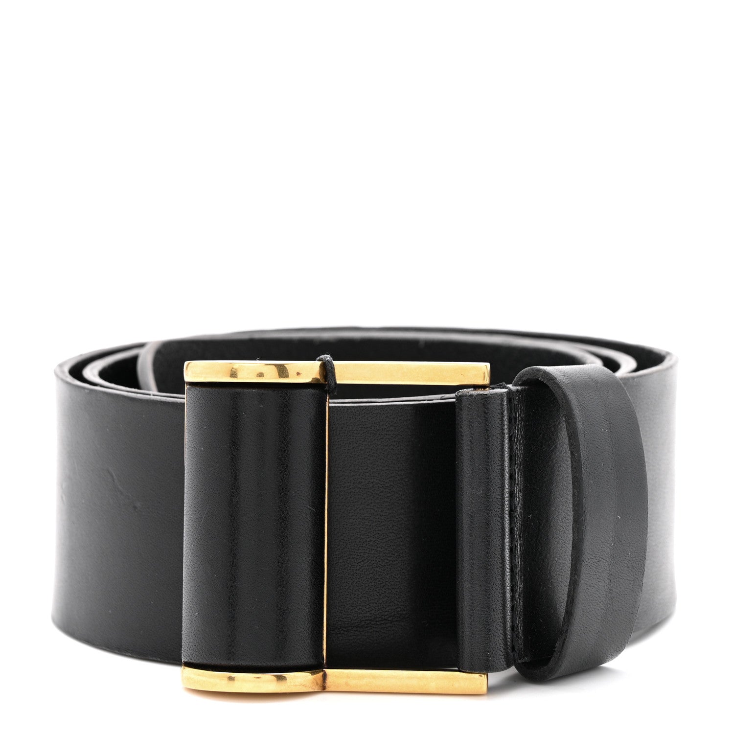 Saint Laurent Calfskin Ceinture Belt 80 32 Black 1788835
