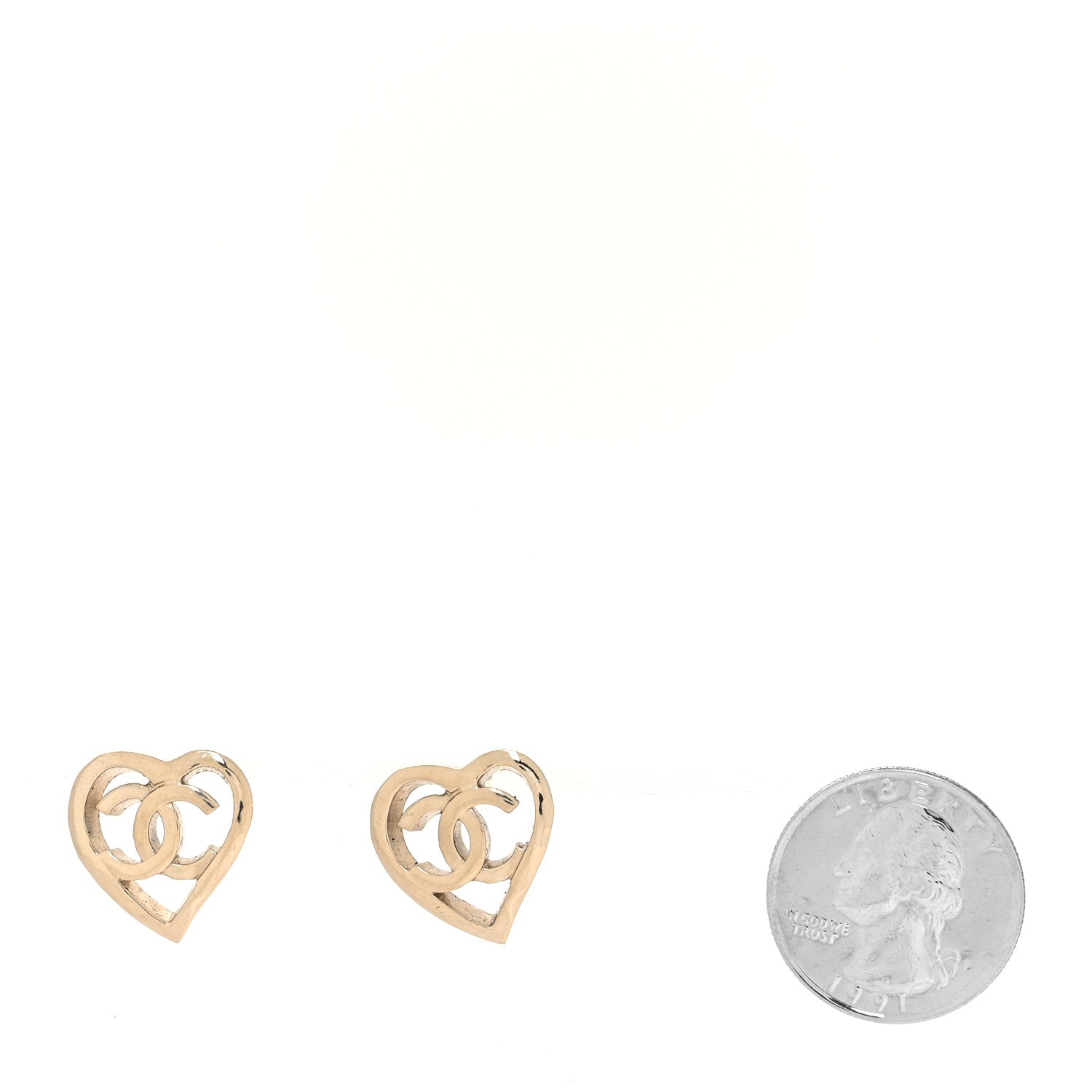 Chanel Metal CC Heart Coco In Love Earrings Gold 1155202 – FASHIONPHILE