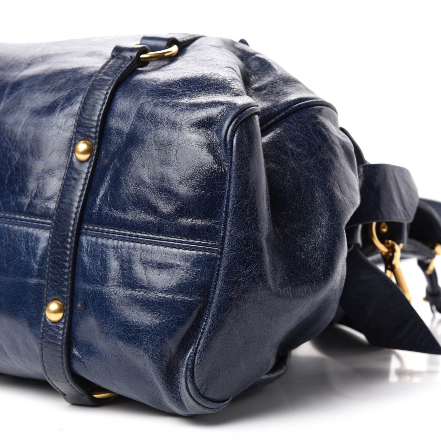 Vitello Lux Large Bow Bag Bleuette