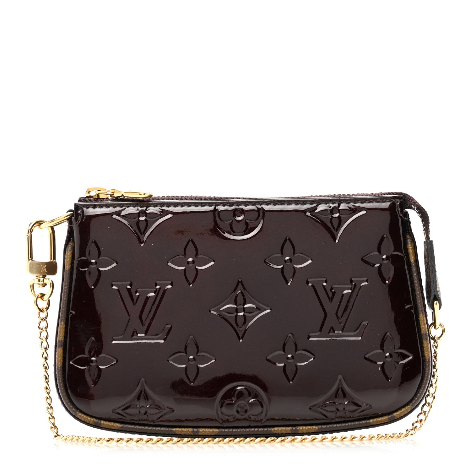 Louis Vuitton Vernis Monogram Mini Pochette Accessories Amarante 1 of 6