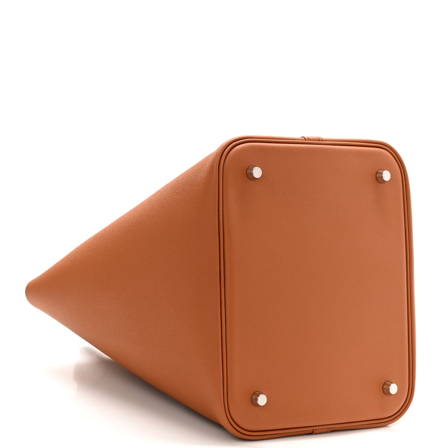 Hermes Epsom Tressage De Cuir Picotin Lock 22 MM Gold Bleu Du Nord Rouge H 4 of 10