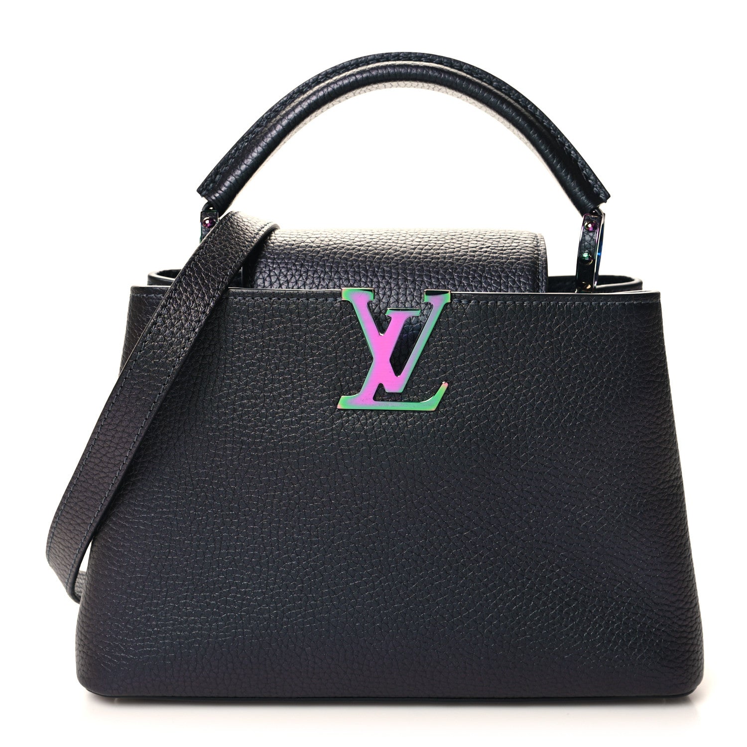 Louis Vuitton Taurillon Capucines BB Scarabeo Iridescent Black 1 of 9