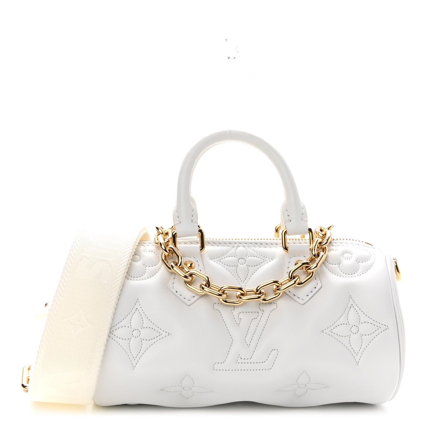 Calfskin Bubblegram Papillon BB Snow White