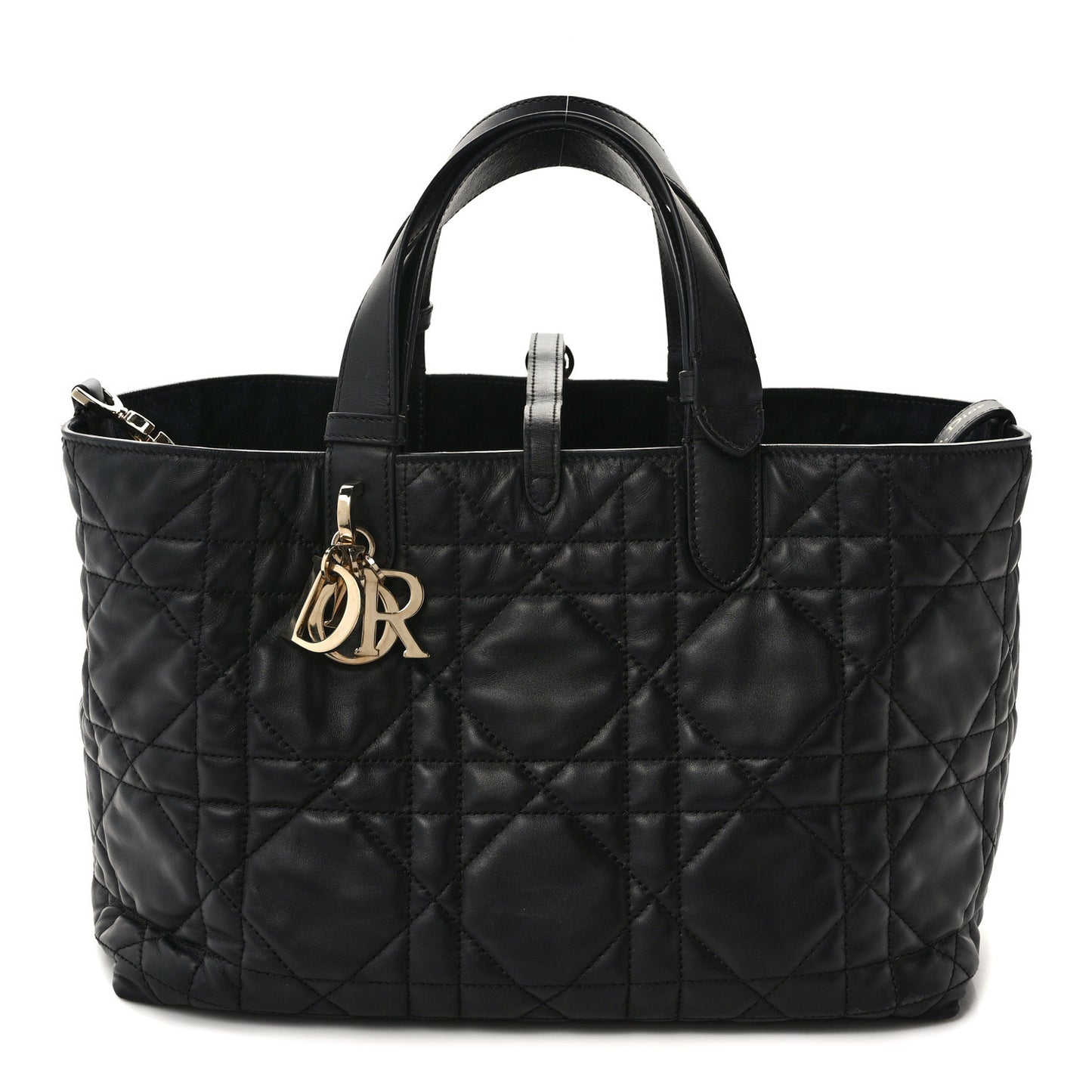 Calfskin Macrocannage Medium Toujours Black