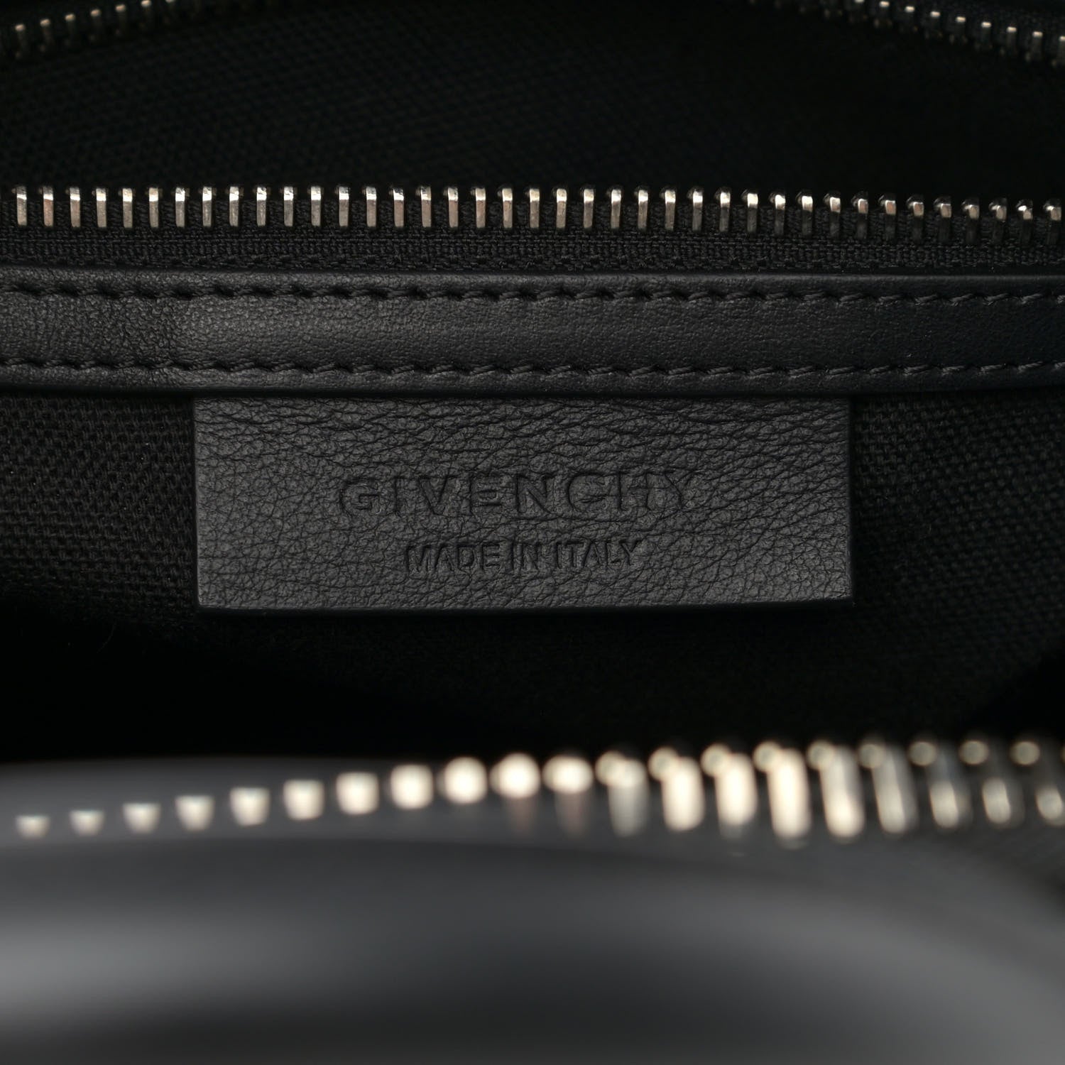 Givenchy Calfskin Suede Small Studded Chevron Antigona Black 5 of 10
