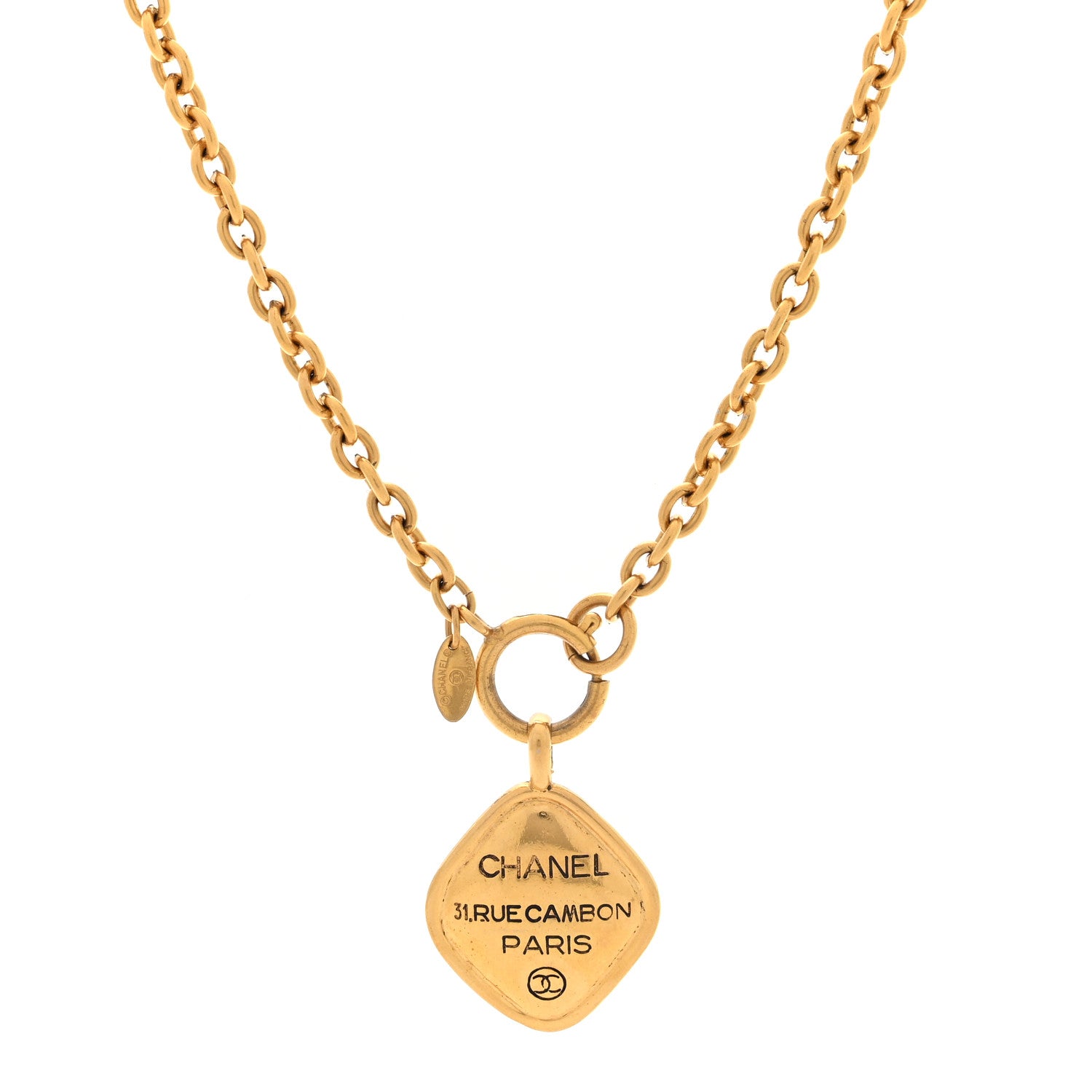 アクセサリー CHANEL 31 RUE CAMBON PARIS Chanel Metal CC 31 Rue Cambon Necklace Gold 1758979 – FASHIONPHILE