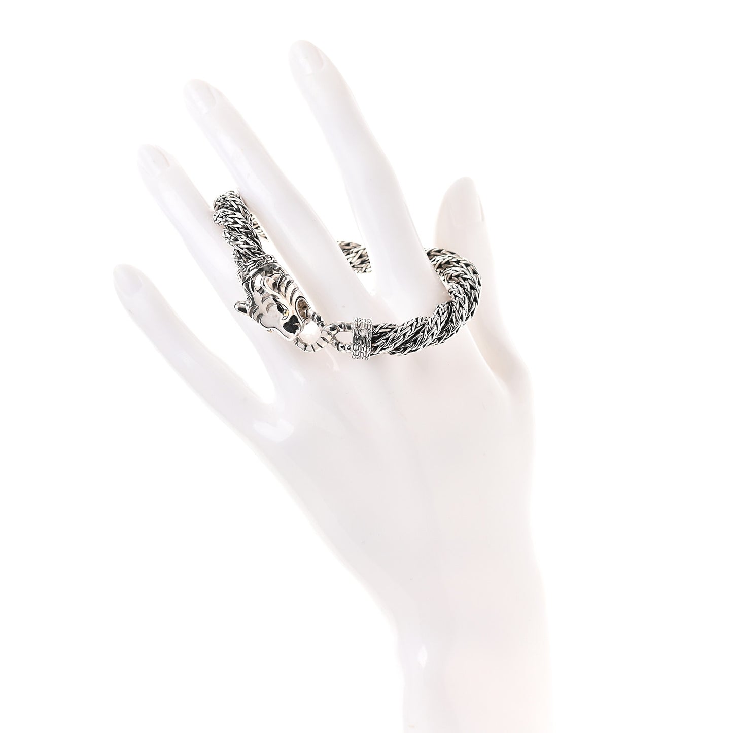 Sterling Silver Palu Macan Tiger Chain Bracelet