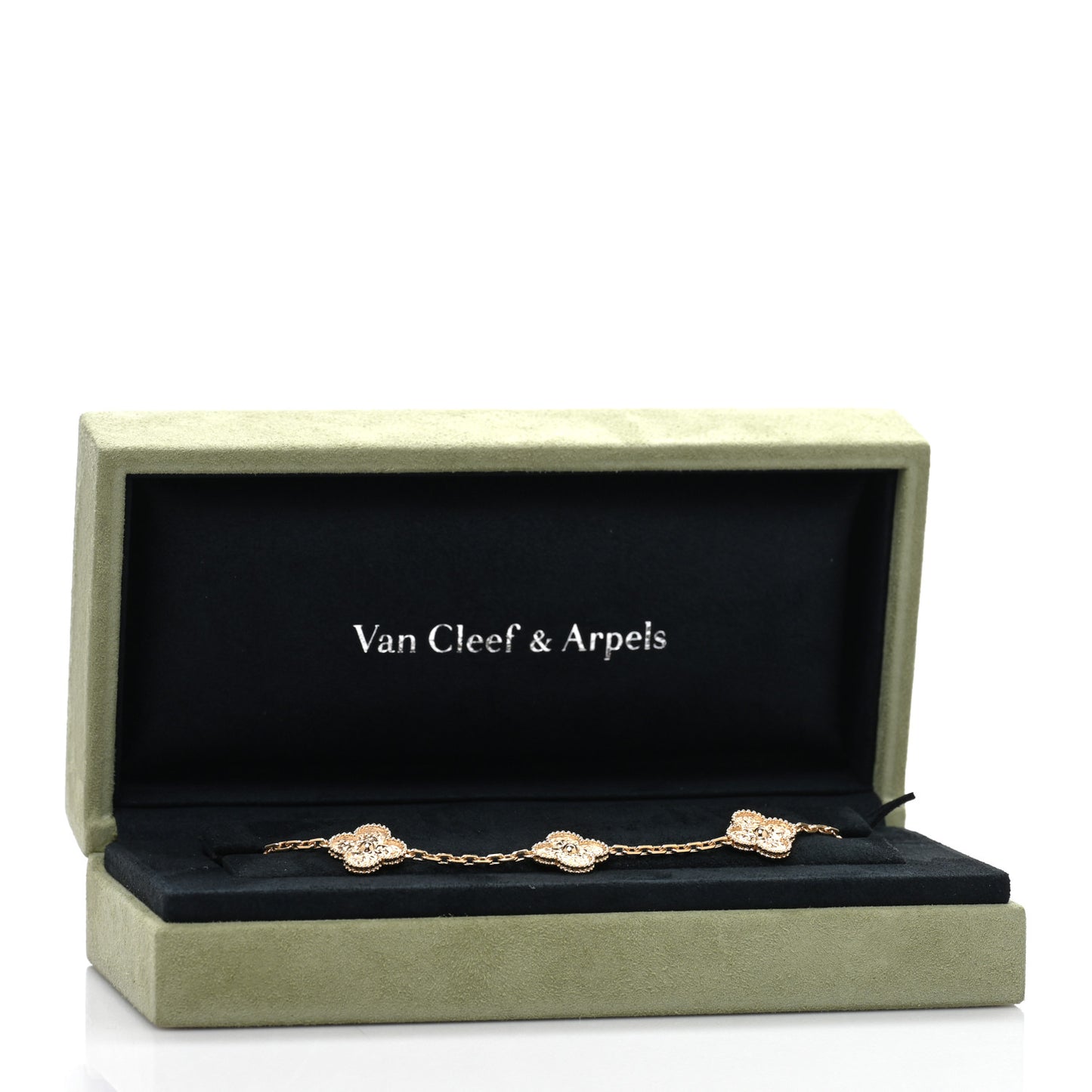 18K Yellow Gold 5 Motifs Vintage Alhambra Bracelet