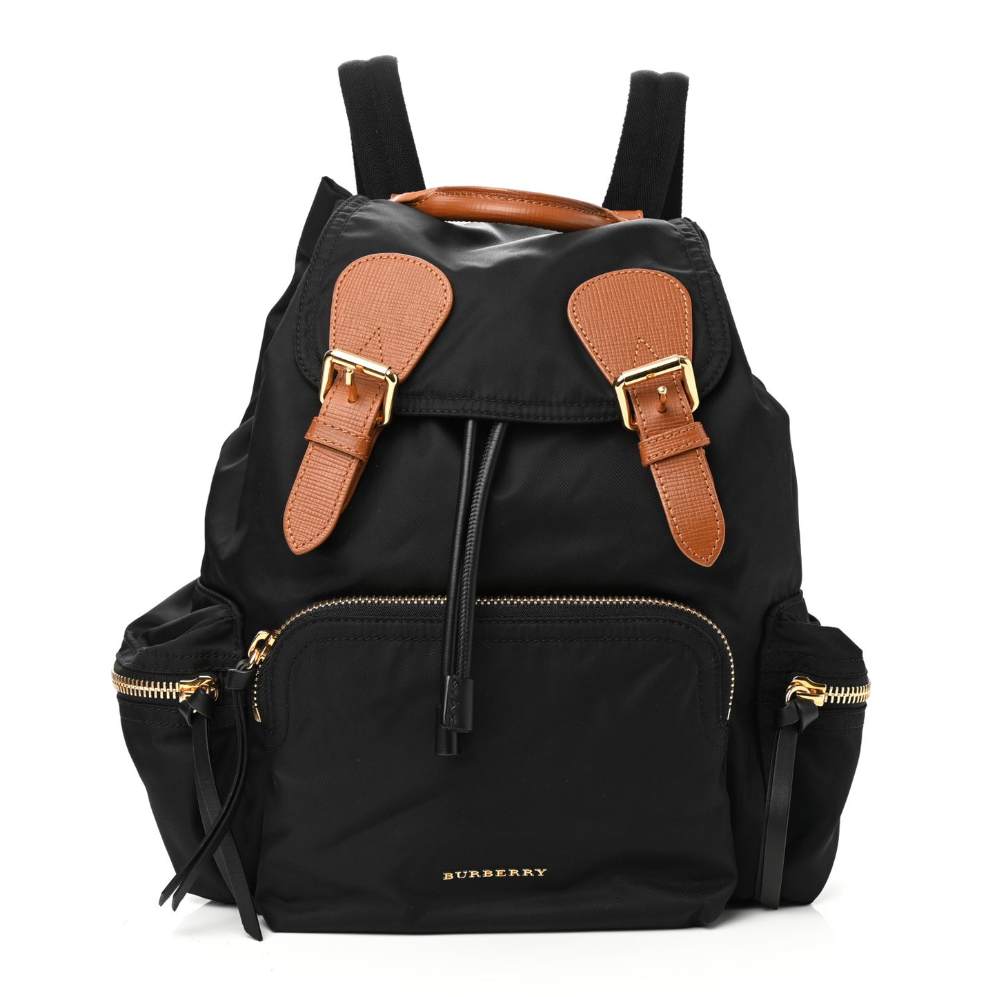 Nylon Medium Rucksack Backpack Black