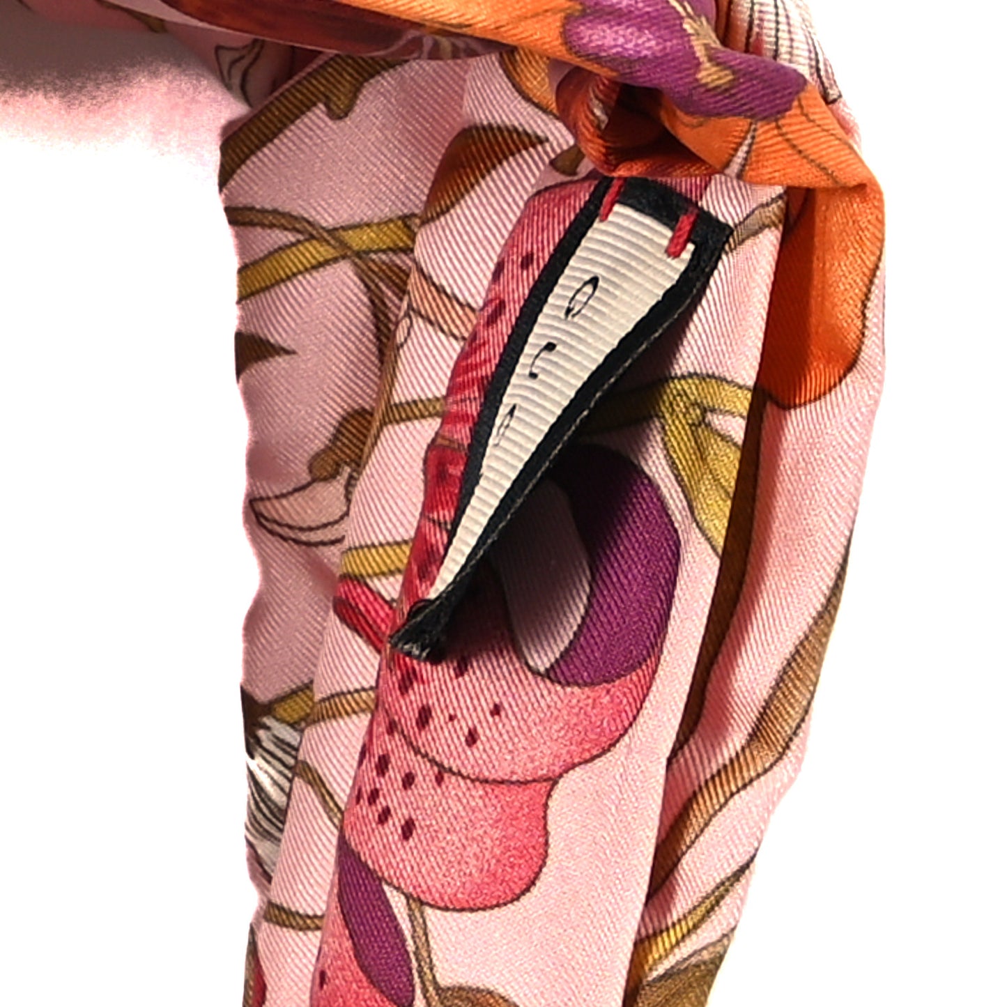 Silk Floral Print Headband Multicolor