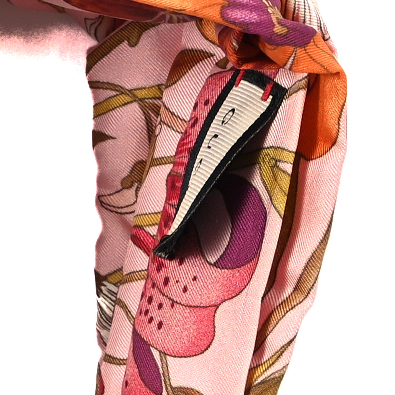 Gucci Silk Floral Print Headband Multicolor 5 of 5