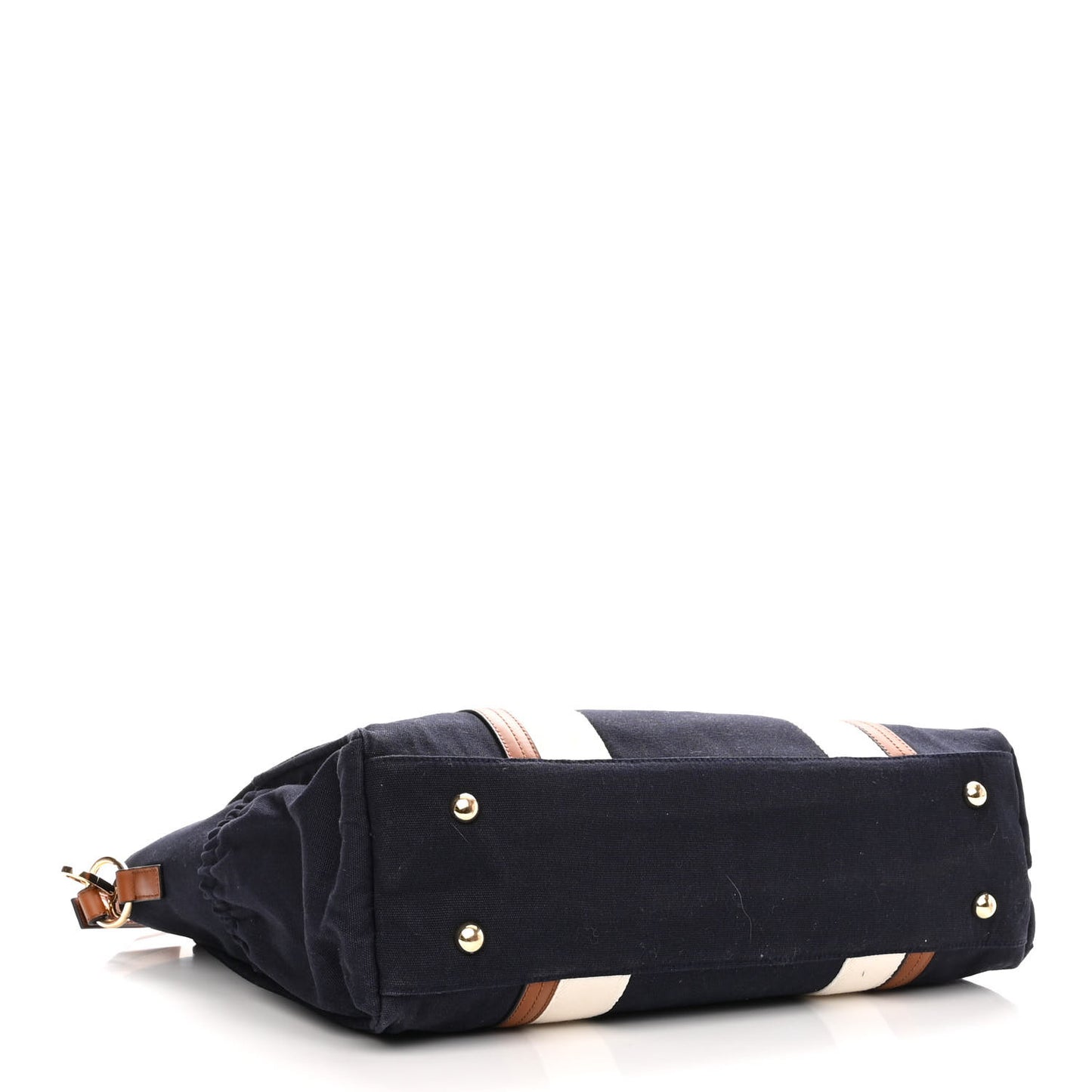 Cotton Calfskin Changing Bag Navy