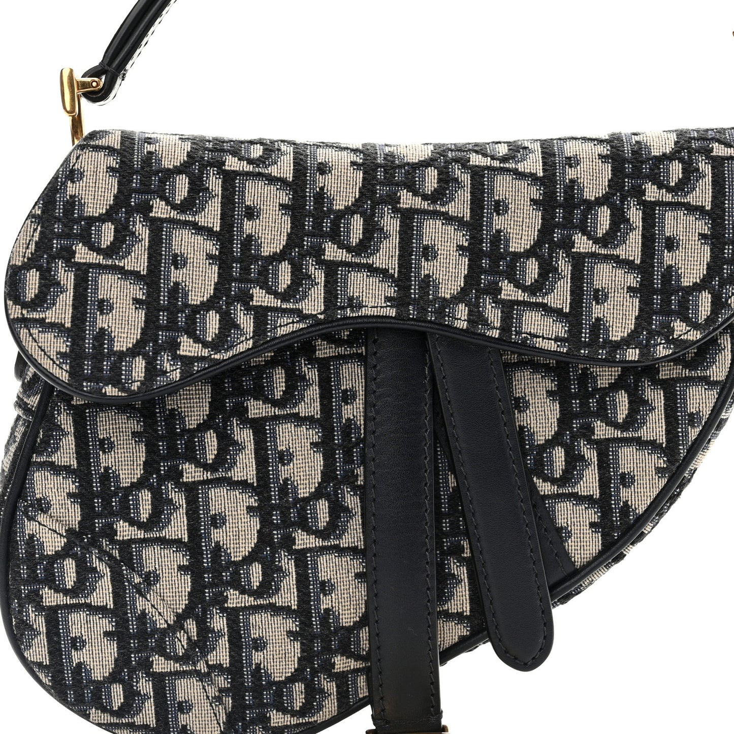 Oblique Mini Saddle Bag Blue