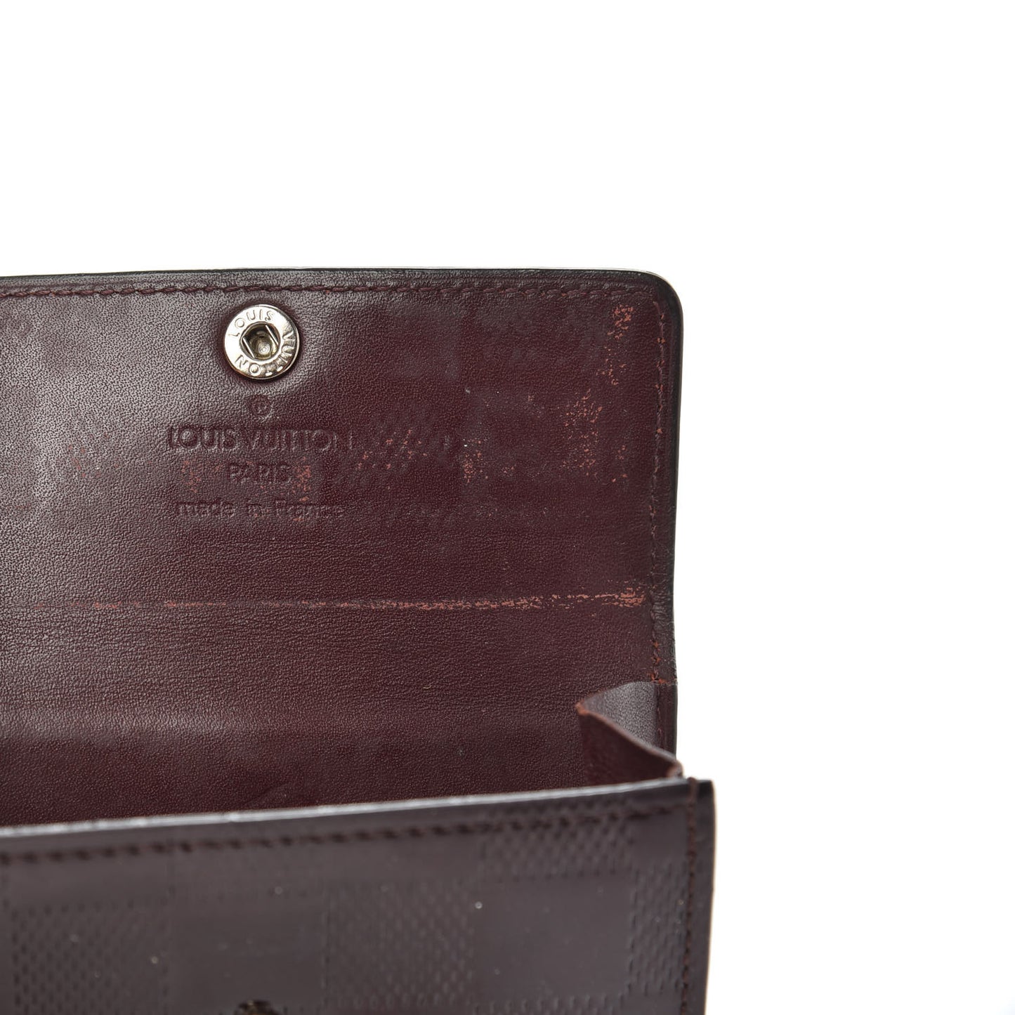 Damier Vernis Ludlow Wallet Carmine