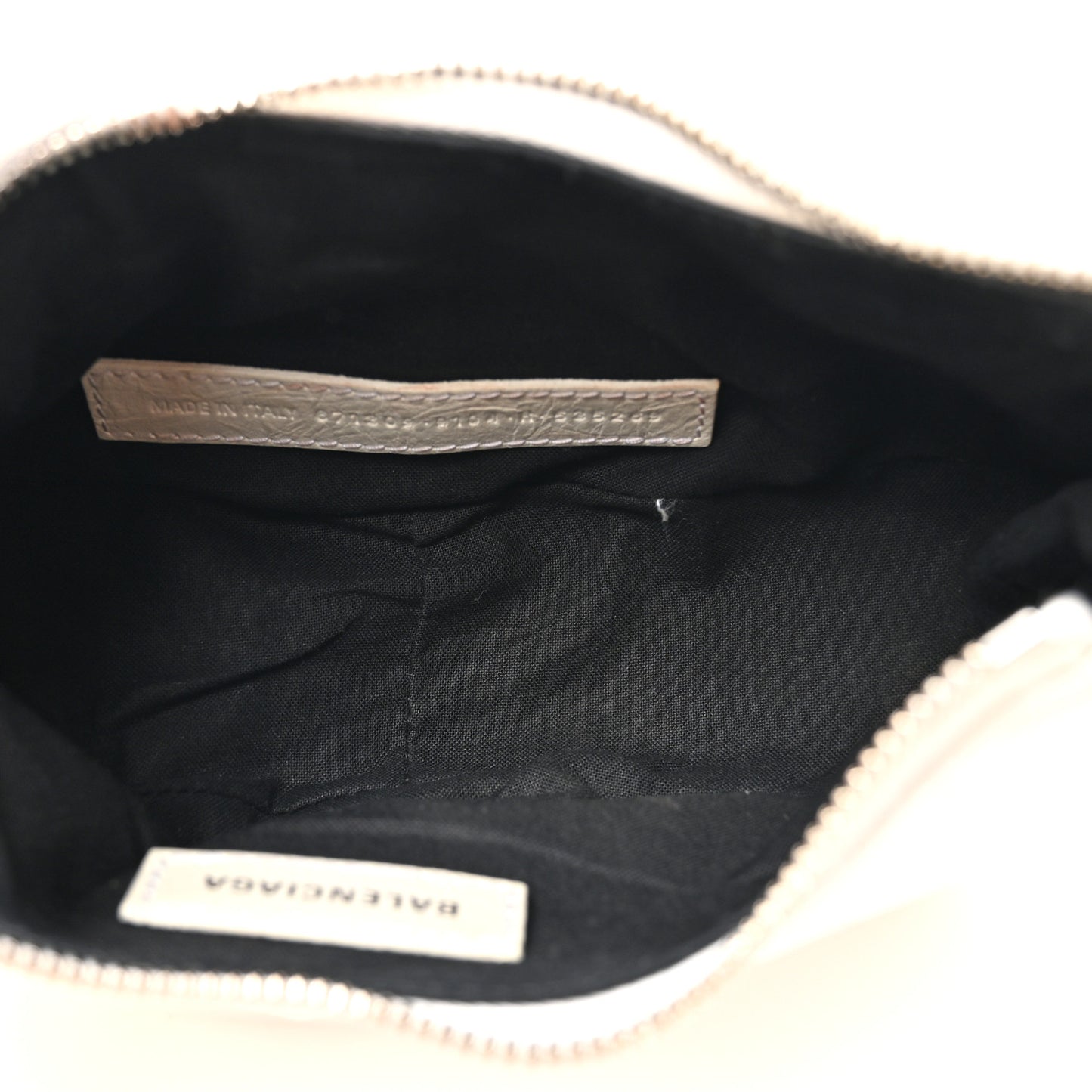 Agneau Arena Le Cagole Shoulder Bag XS Optic White