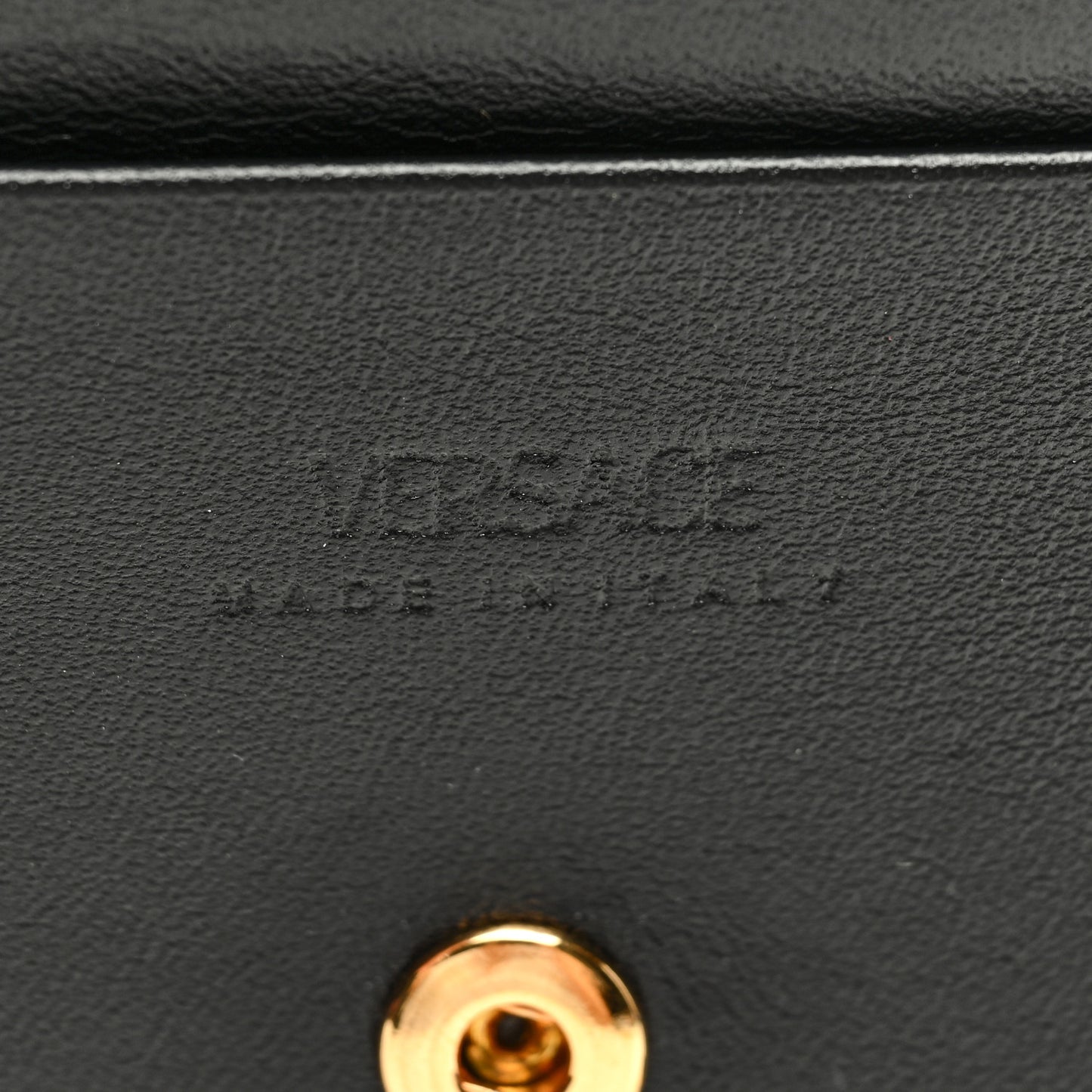 Calfskin Mini Greca Goddess Wallet On Chain Black