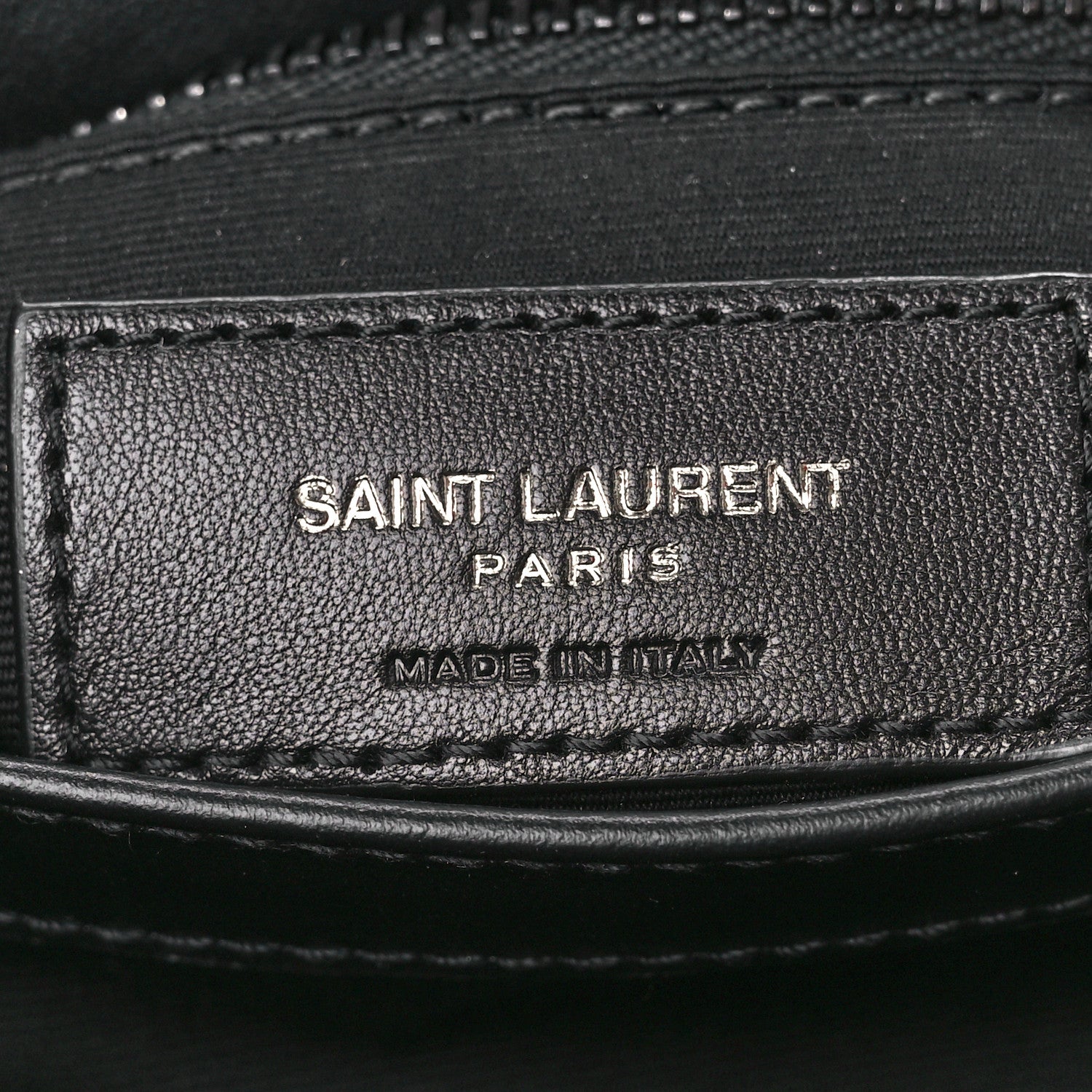 Saint Laurent Calfskin Y Quilted Monogram Monochrome Toy Loulou Crossbody Bag Black 7 of 11