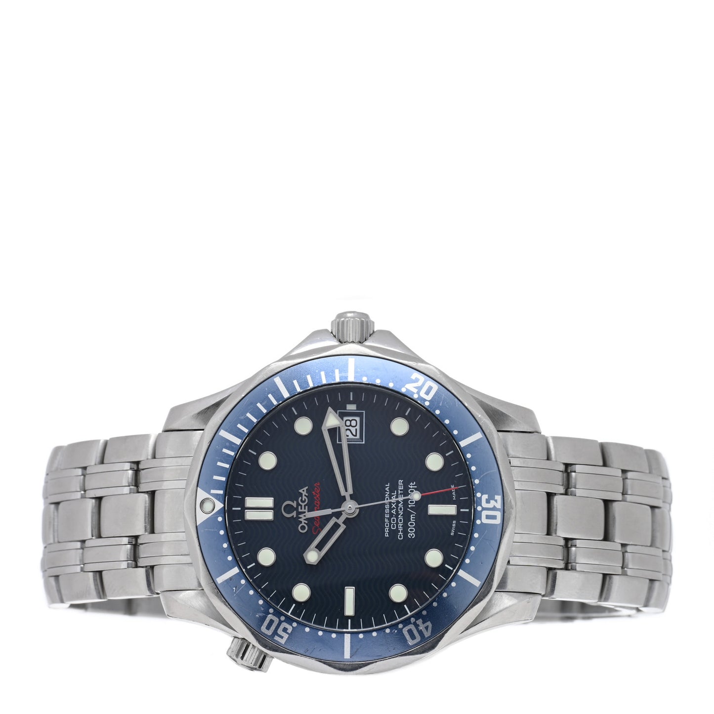 Stainless Steel 41mm Seamaster Diver 300M Co-Axial Automatic Watch Blue 2220.80.00
