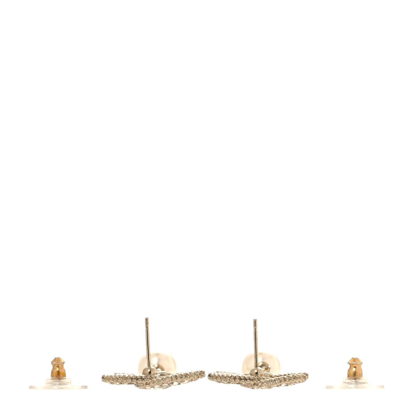 Pearl Crystal CC Drop Earrings Gold