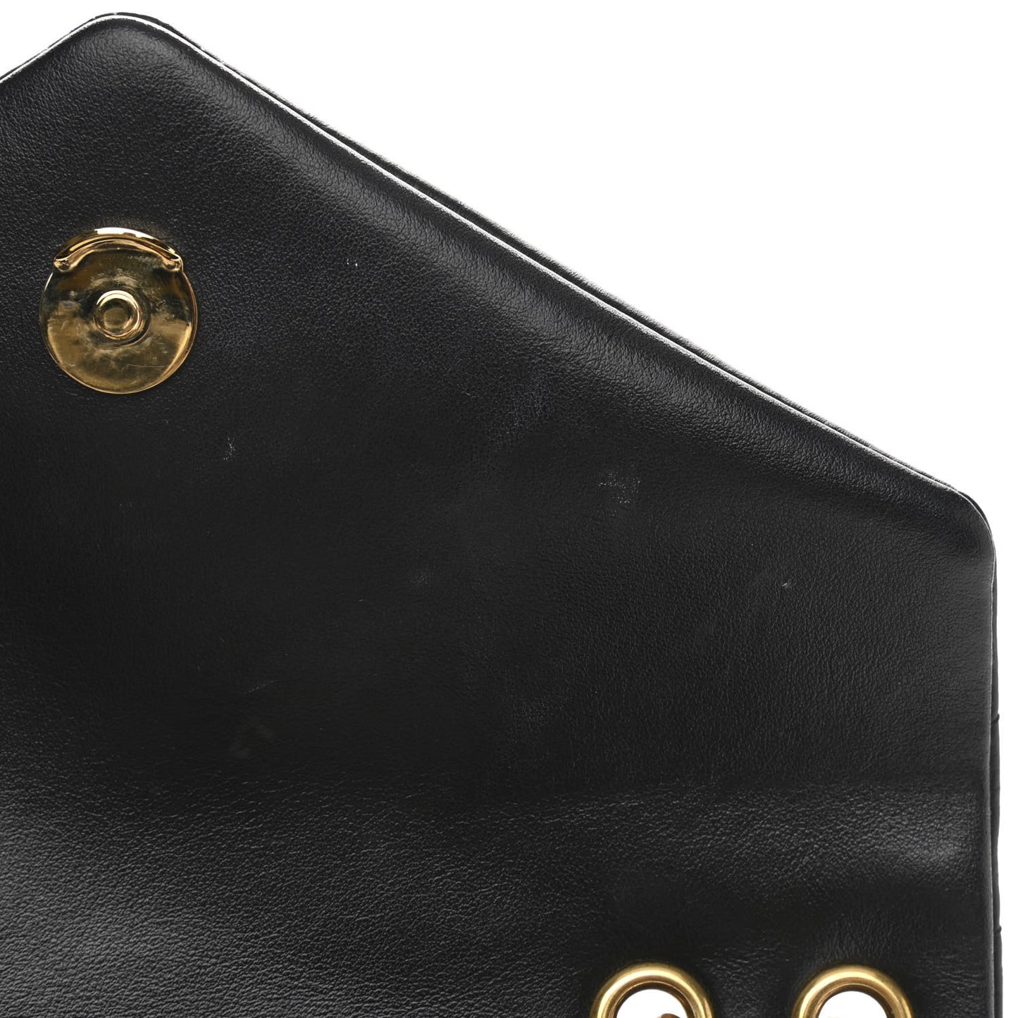 Calfskin Y Quilted Monogram Small Loulou Chain Satchel Black