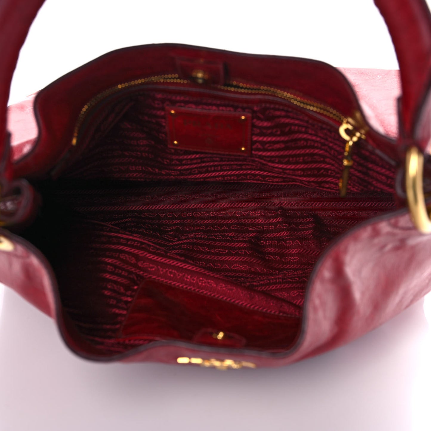 Vitello Shine Tote Red