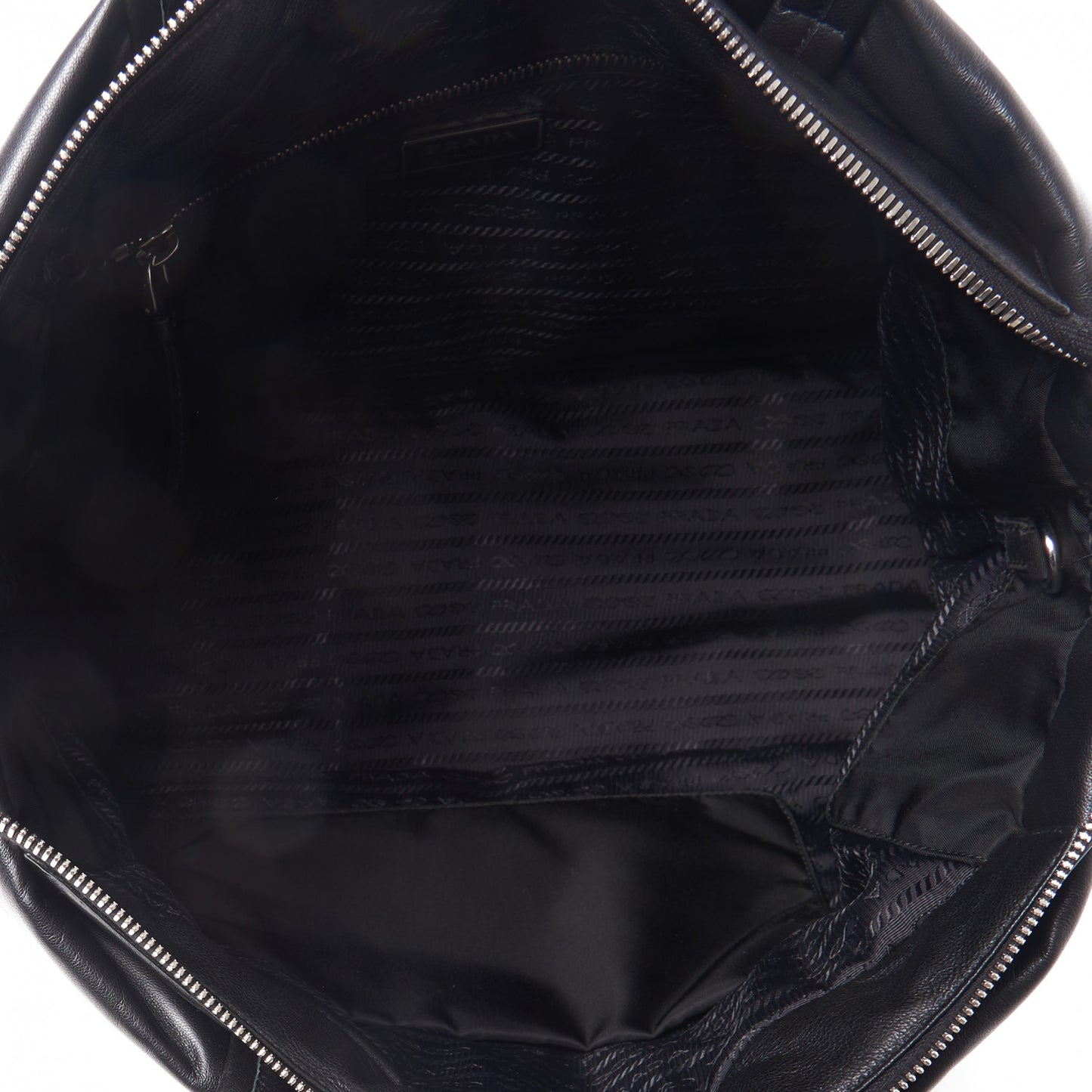 Tessuto Nylon Nappa Tote Navy Black
