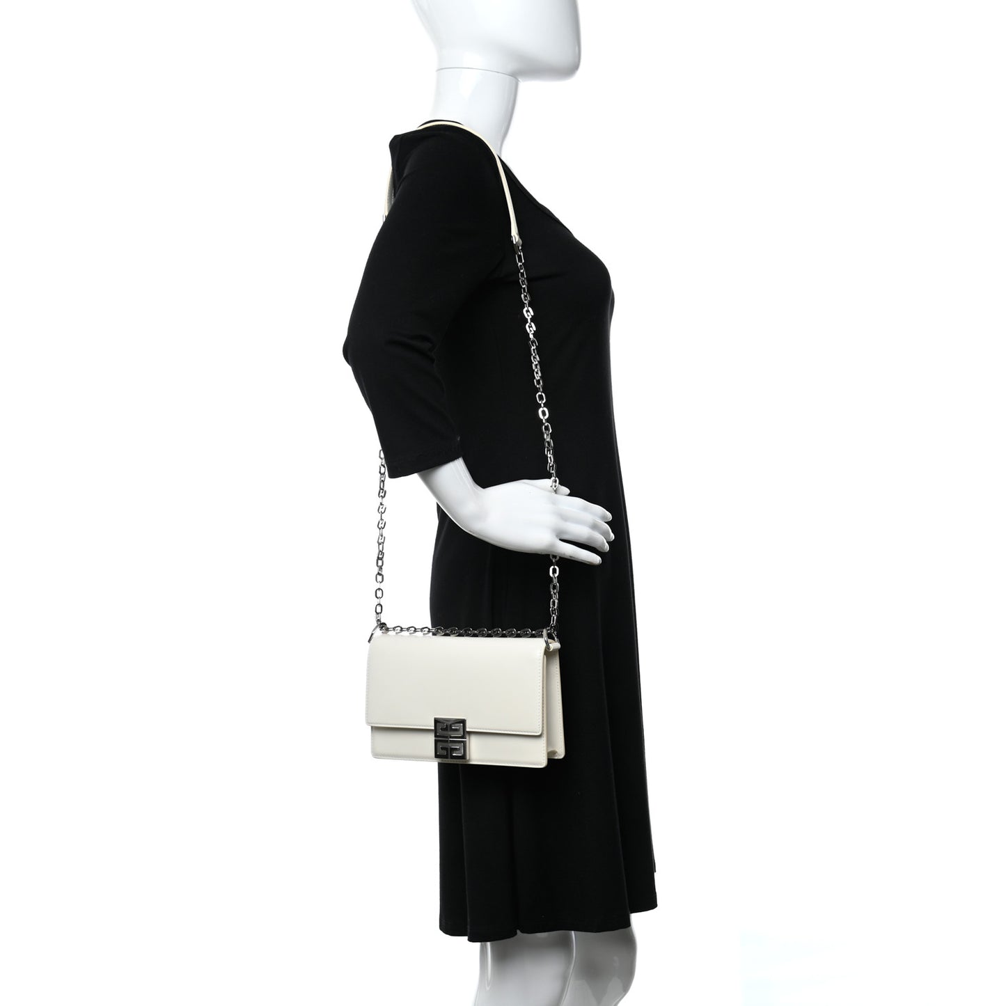 Box Calfskin Medium 4G Shoulder Bag Ivory