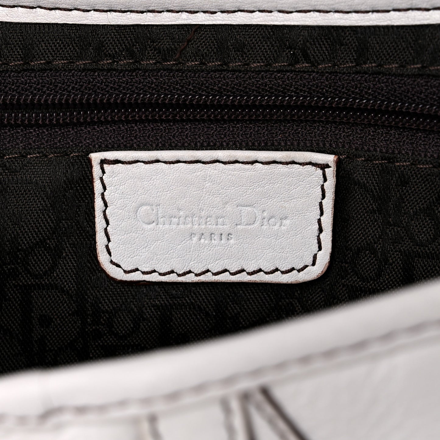 Calfskin Saddle Bag White