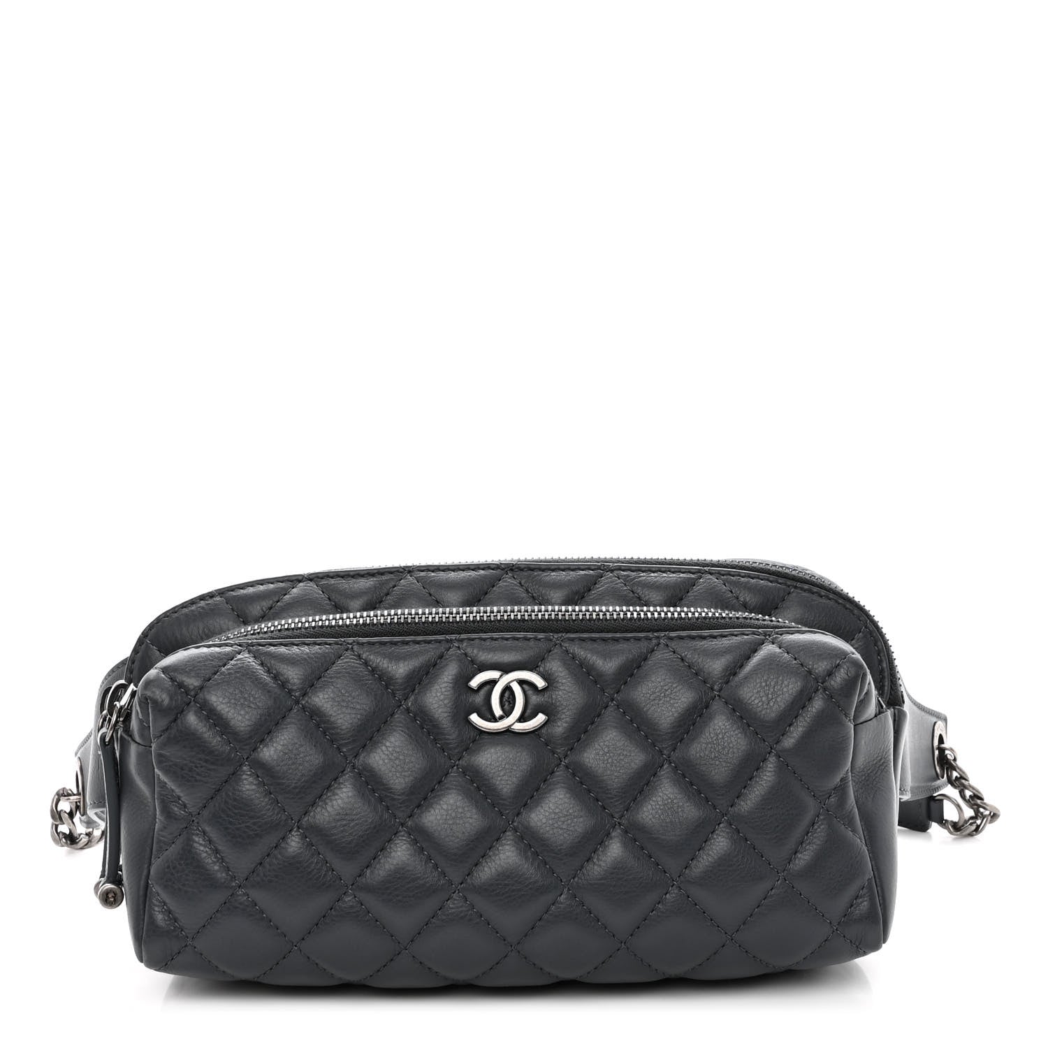 Chanel Calfskin Quilted Waist Bag Blue 1 of 10