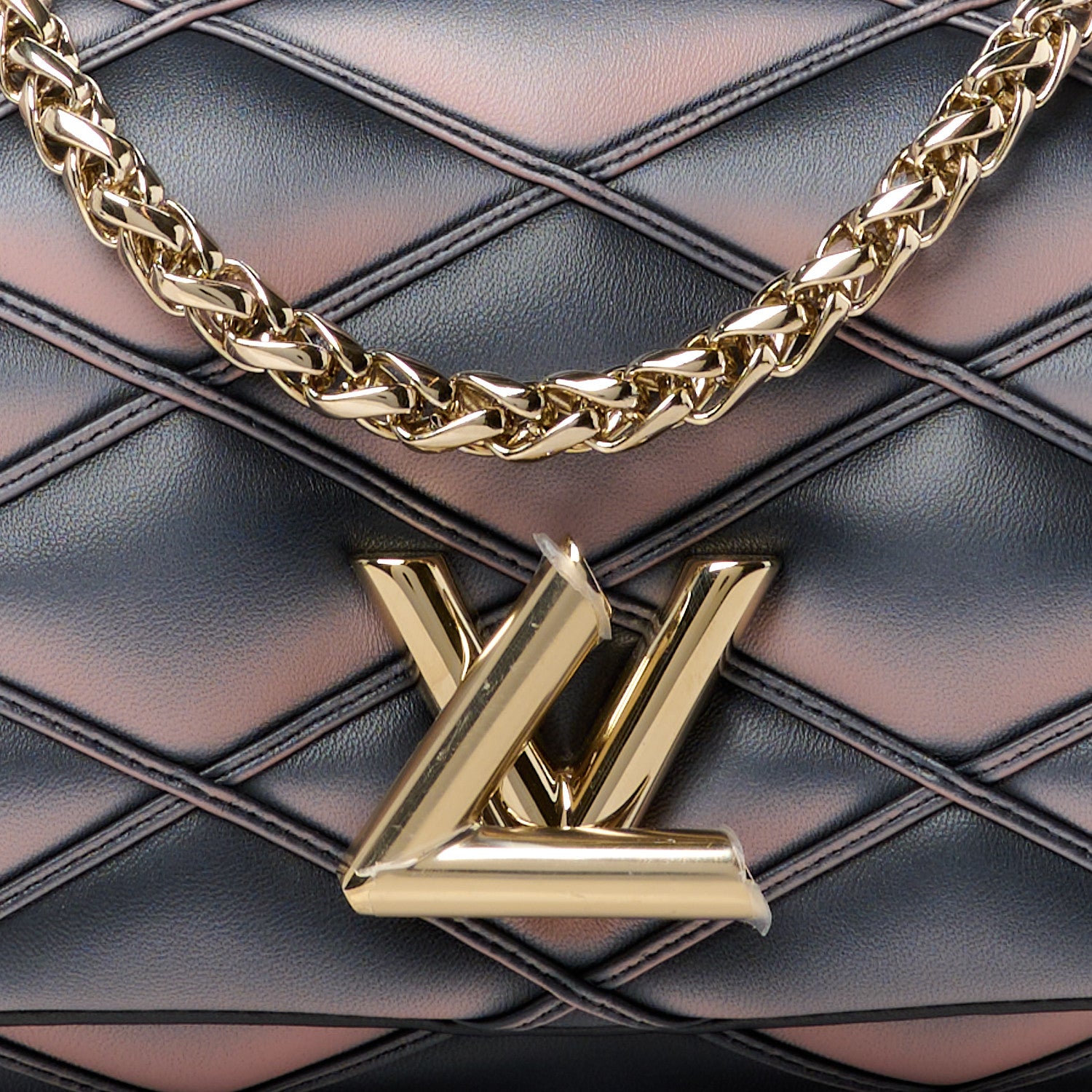 Louis Vuitton Lambskin Malletage Top Handle GO-14 MM Black Pink 8 of 10