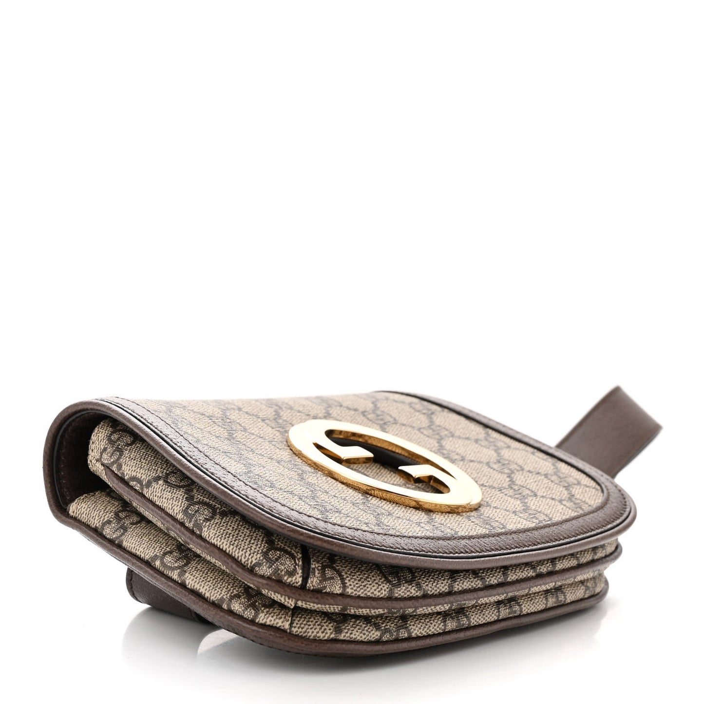GG Supreme Monogram Textured Dollar Calfskin Blondie Belt Bag 80 32 Beige Ebony New Acero