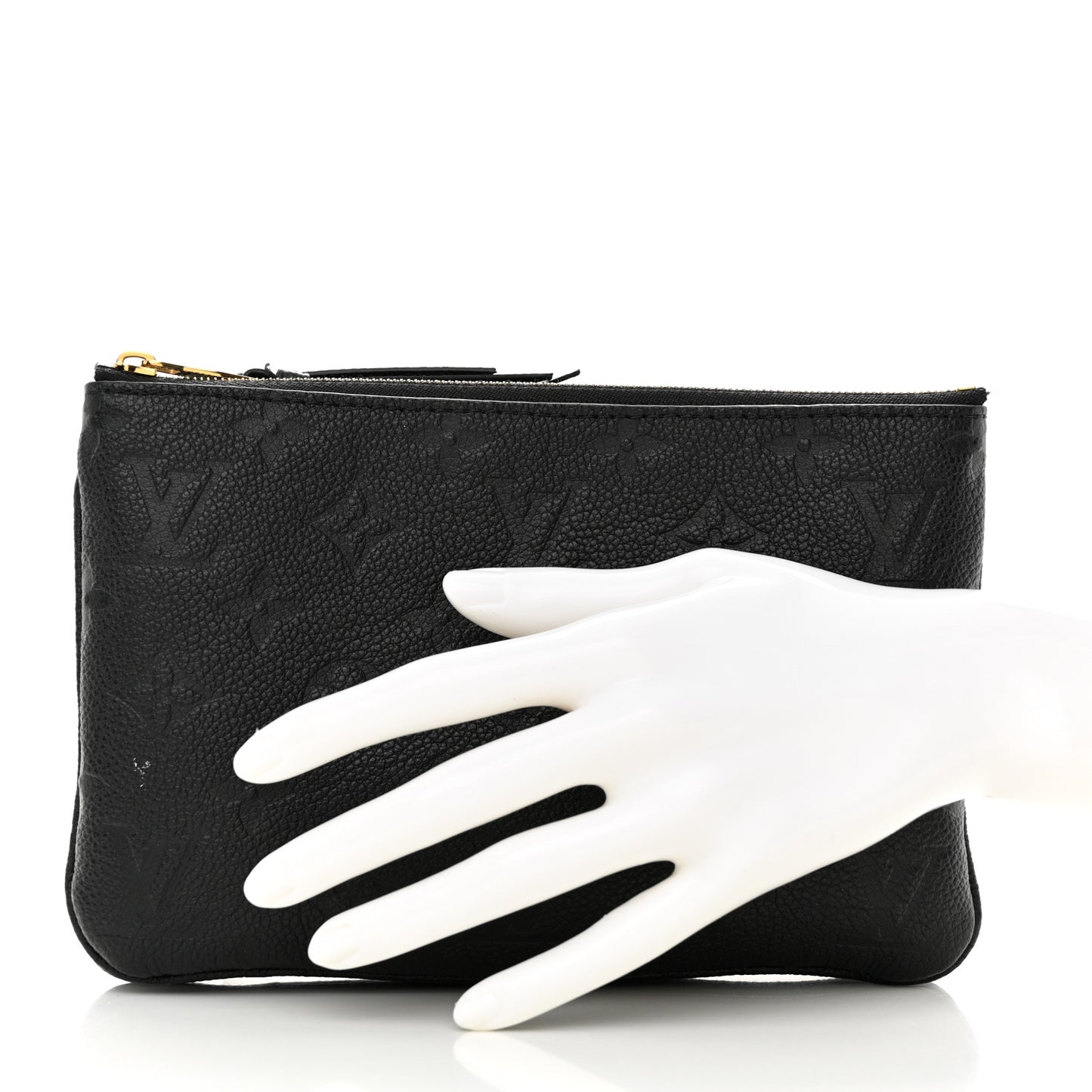 Empreinte Double Zip Pochette Black