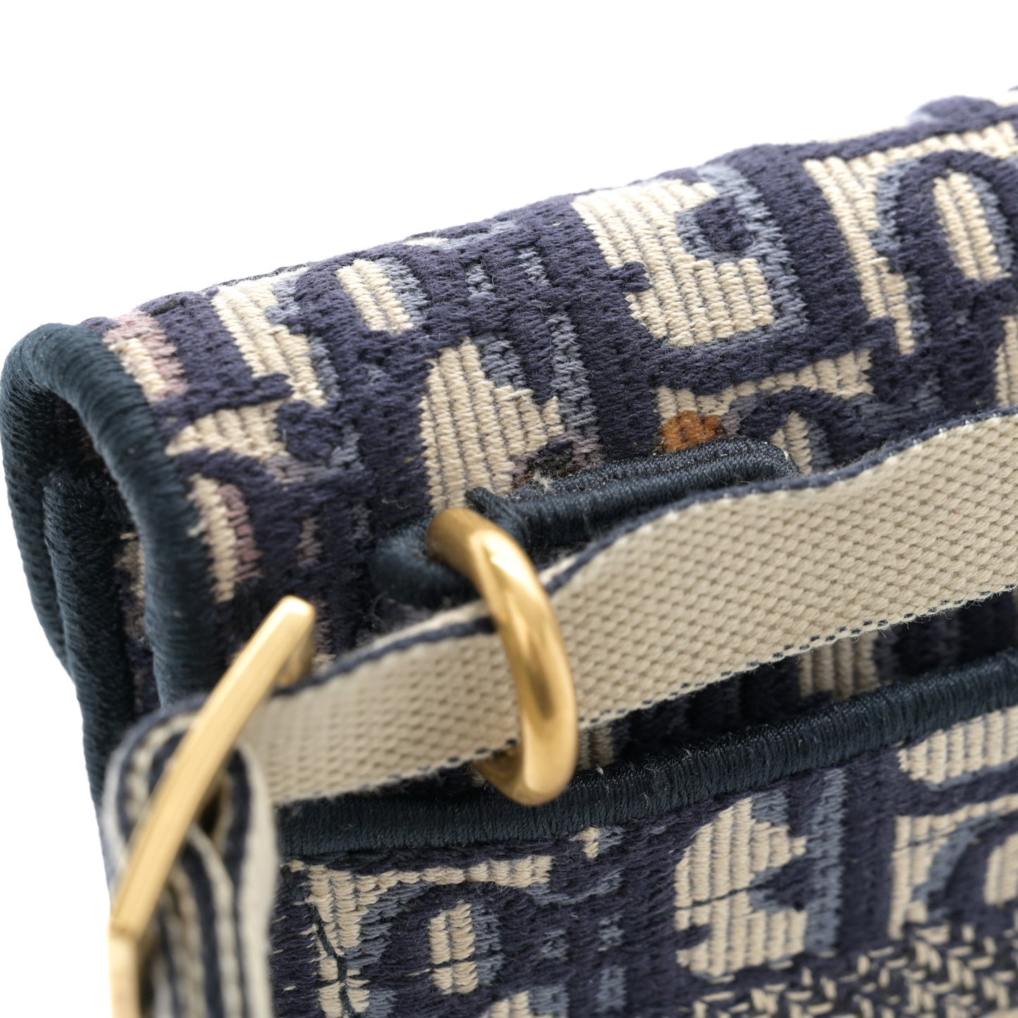 Oblique Slim Saddle Pouch Blue