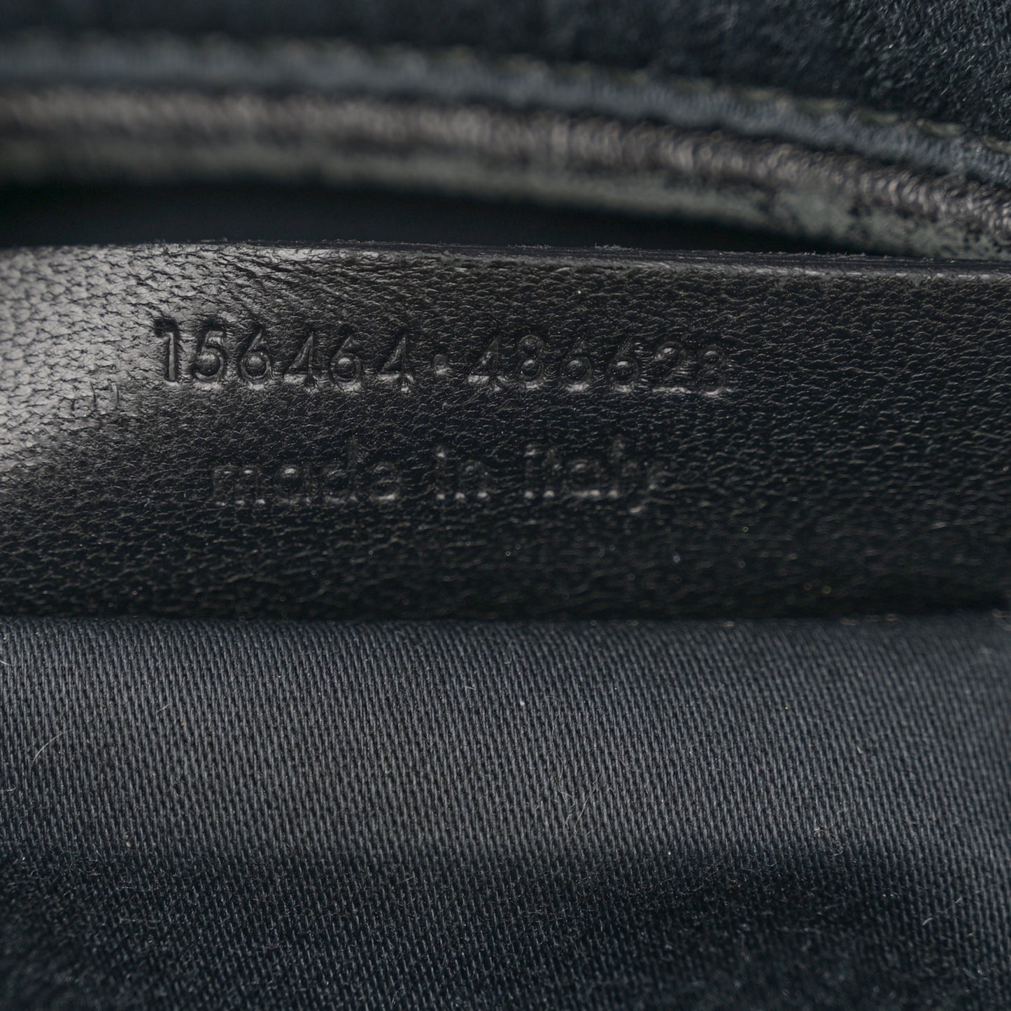 Textured Patent Calfskin Large Muse Black