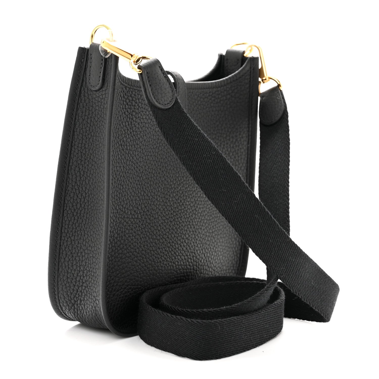 Hermes Taurillon Clemence Evelyne TPM Black 3 of 11