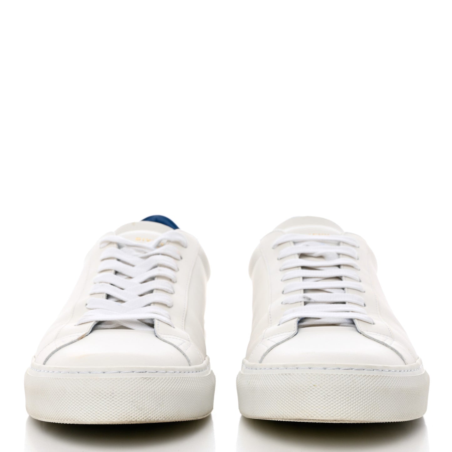 Calfskin Mens Urban Street Sneakers 45 White Blue
