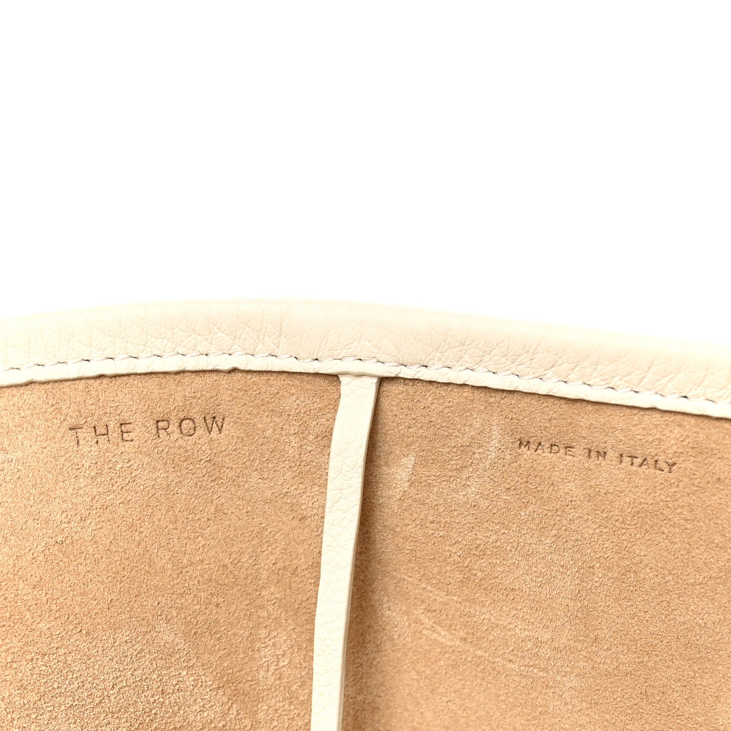 Grained Calfskin Large N/S Park Tote Ivory