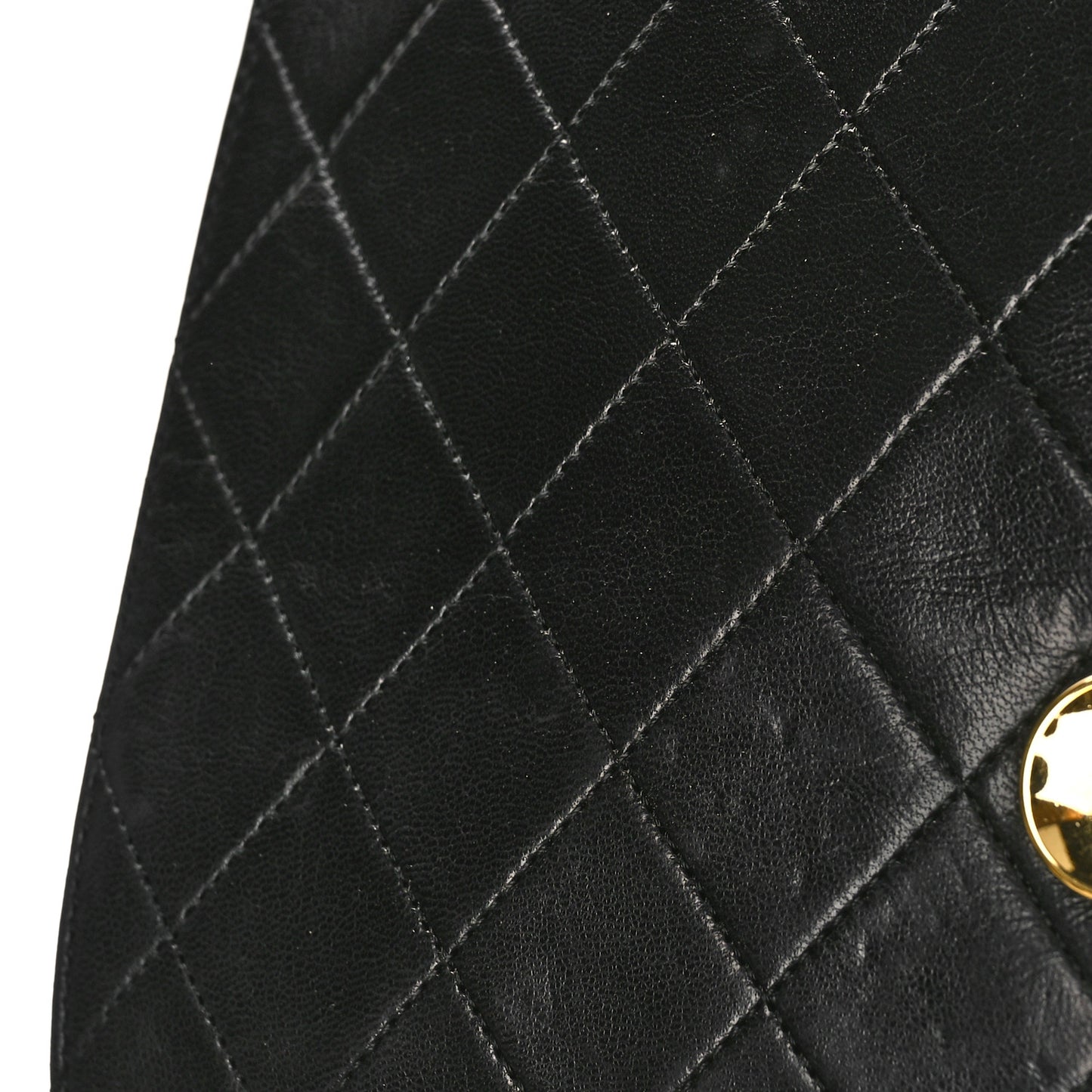 Lambskin Quilted Small Single Flap Bag Black