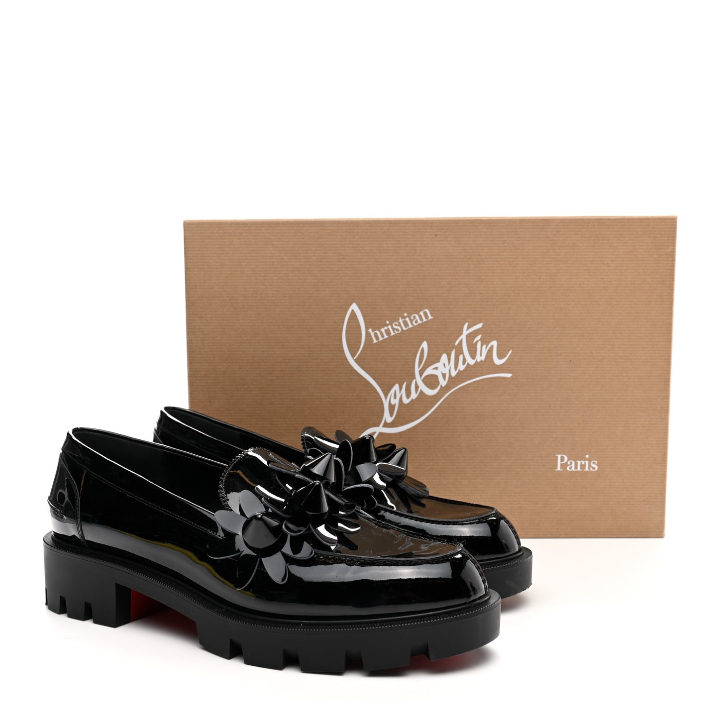 Patent Daisy Loafers 40.5 Black