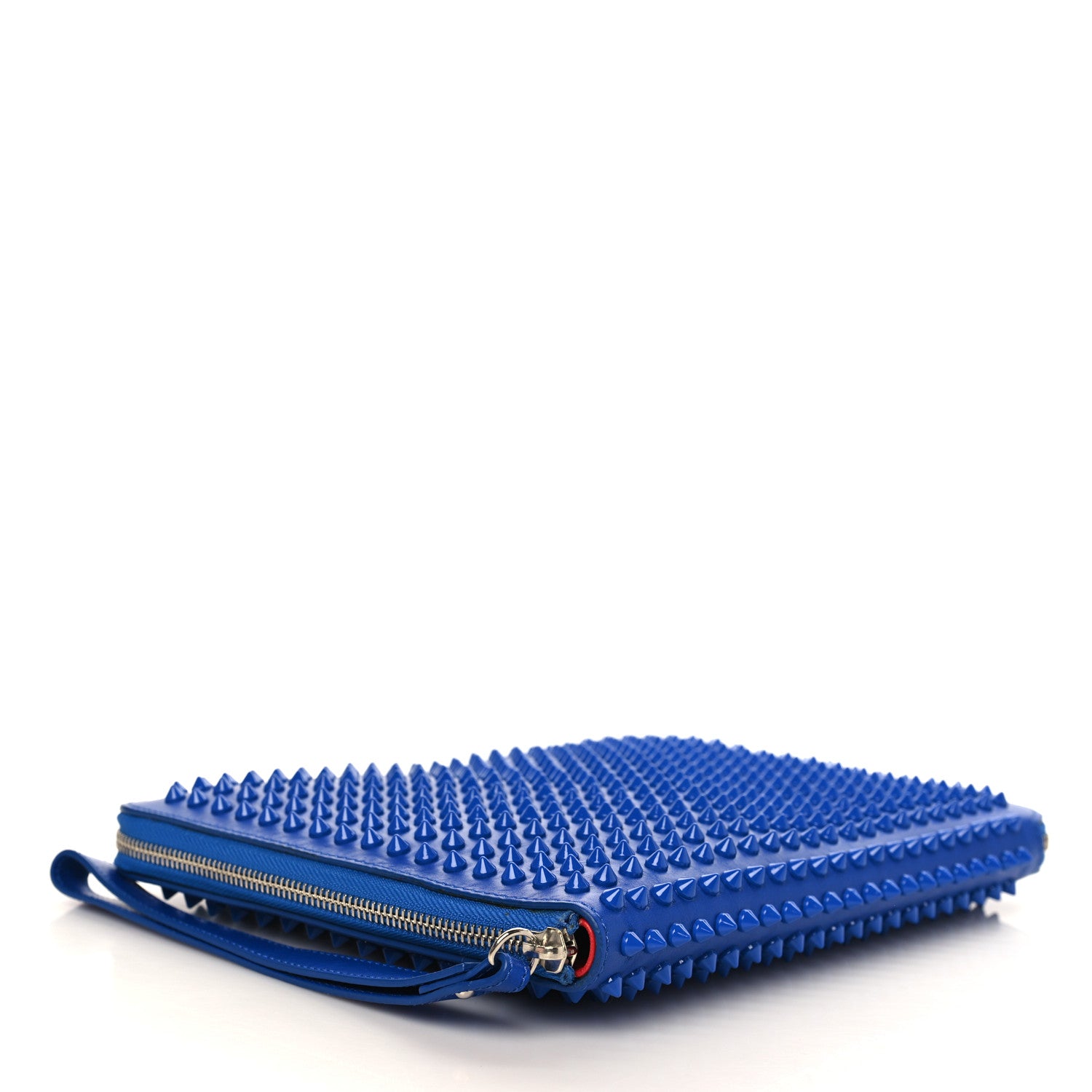 Christian Louboutin Calfskin Spiked IPad Case Blue Saphir 4 of 6