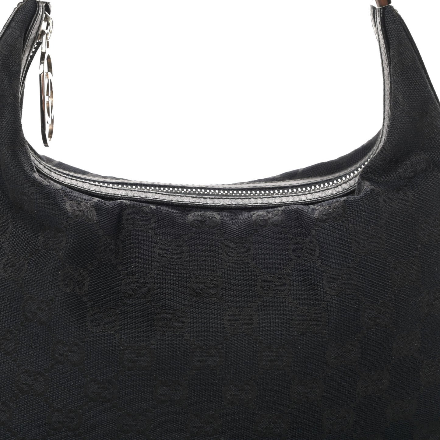 Monogram GG Clasp Hobo Black