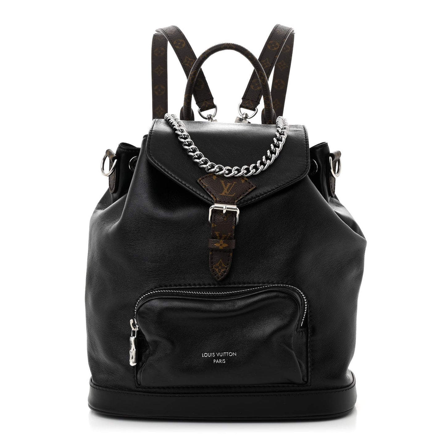 Lambskin Monogram Montsouris Vibe PM Black