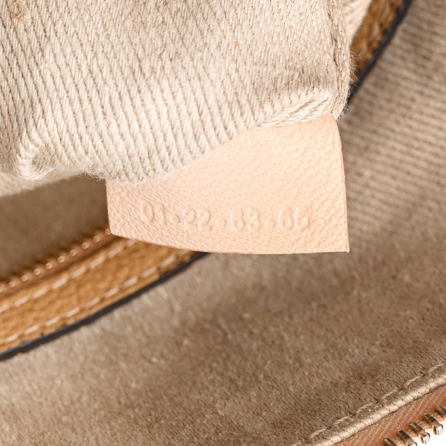Calfskin Medium Marcie Satchel Sand Shell