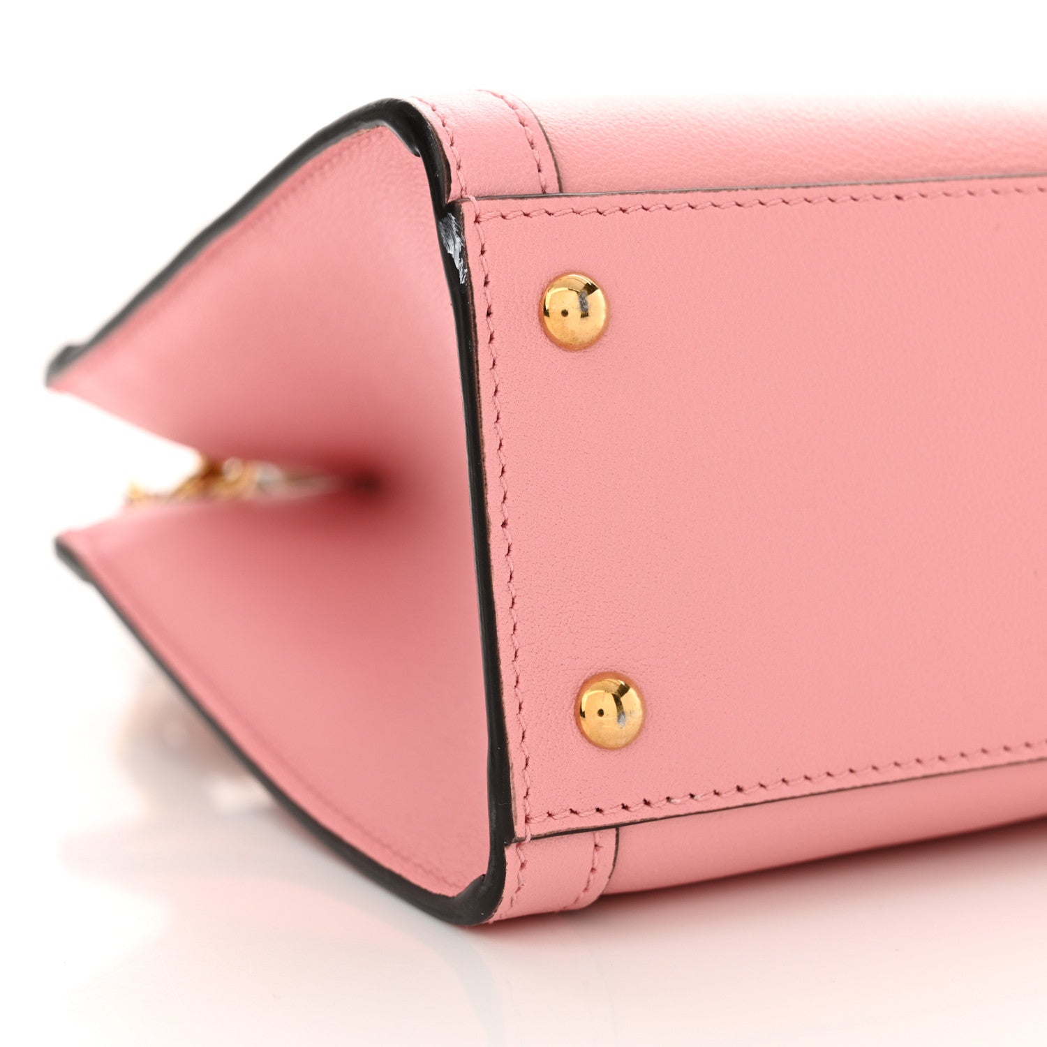 Gucci Wonka Grain Calfskin Mini Diana Tote Bag Wild Rose Fuxia Fluo 9 of 12