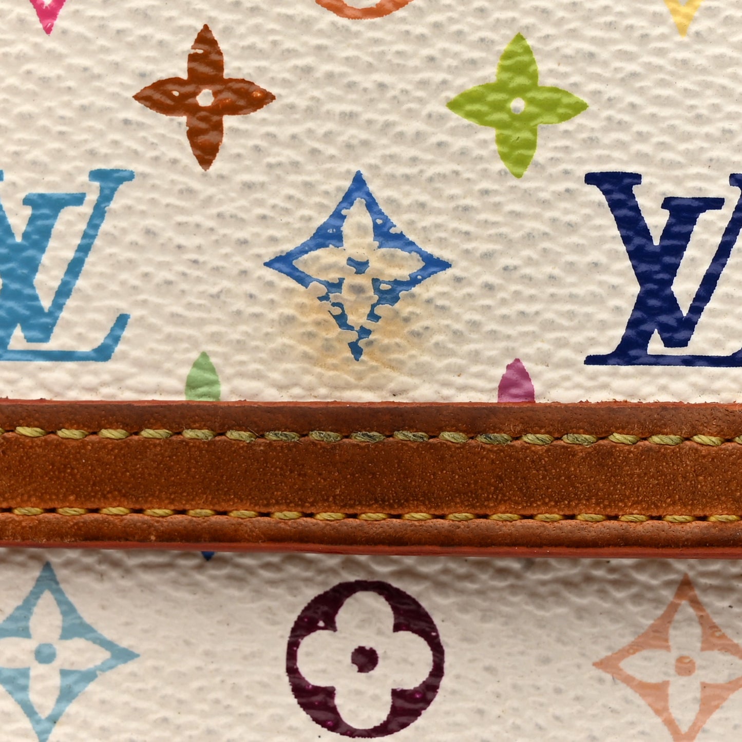 Monogram Multicolor Porte-Monnaie Billets Wallet White