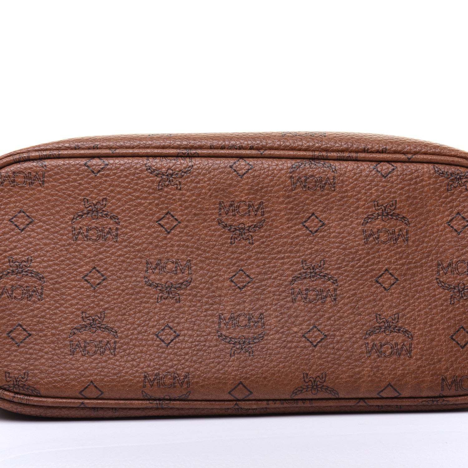 MCM Visetos Dog Bone Shopper Tote Brown 20 of 22